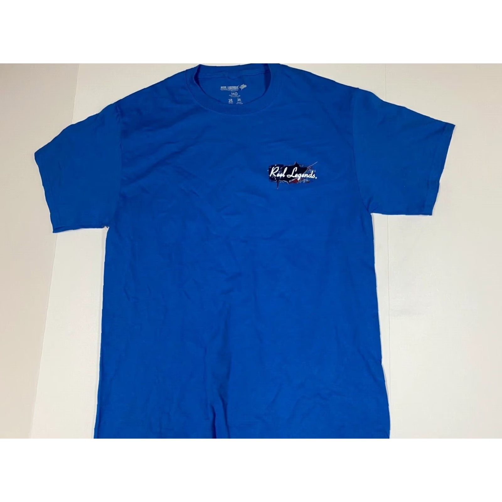 Vintage Reel Legends Shirt mens Medium blue from sea to shining sea Size US M / EU 48-50 / 2 - 2 Thumbnail