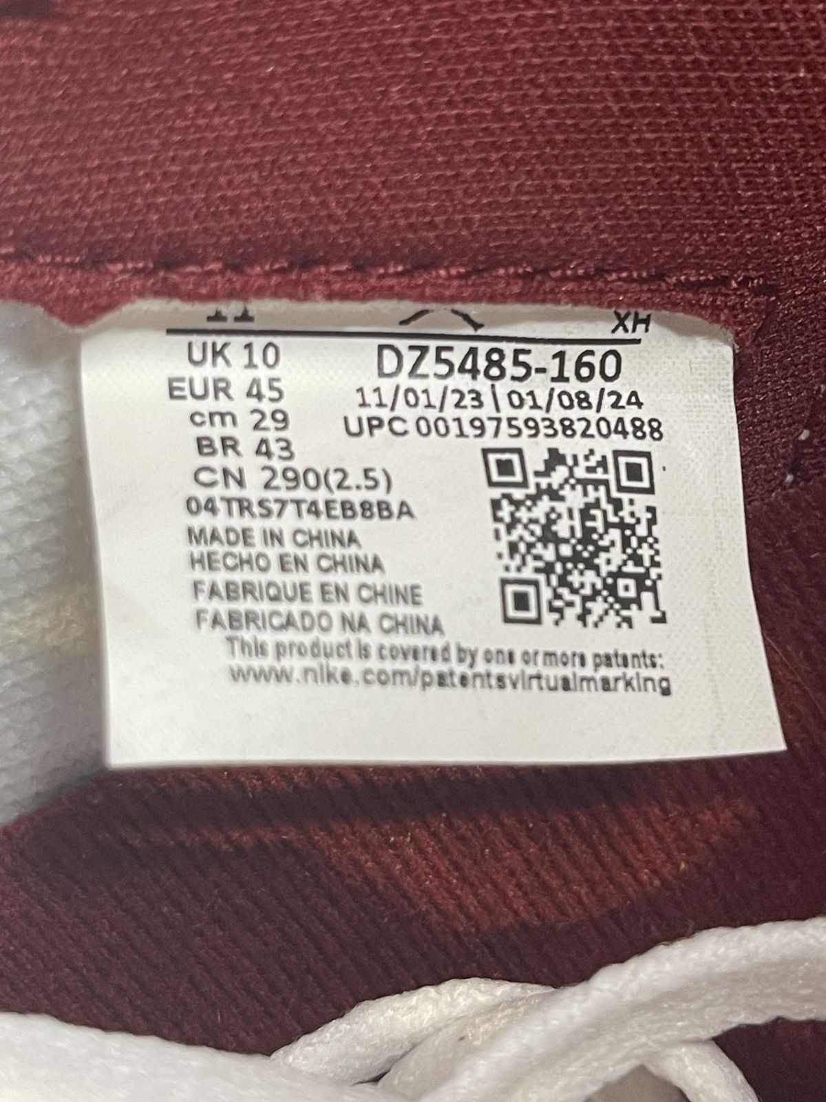 Jordan Brand Air Jordan 1 Retro High OG Artisanal Team Red Size 11 Mens Size US 11 / EU 44 - 6 Thumbnail