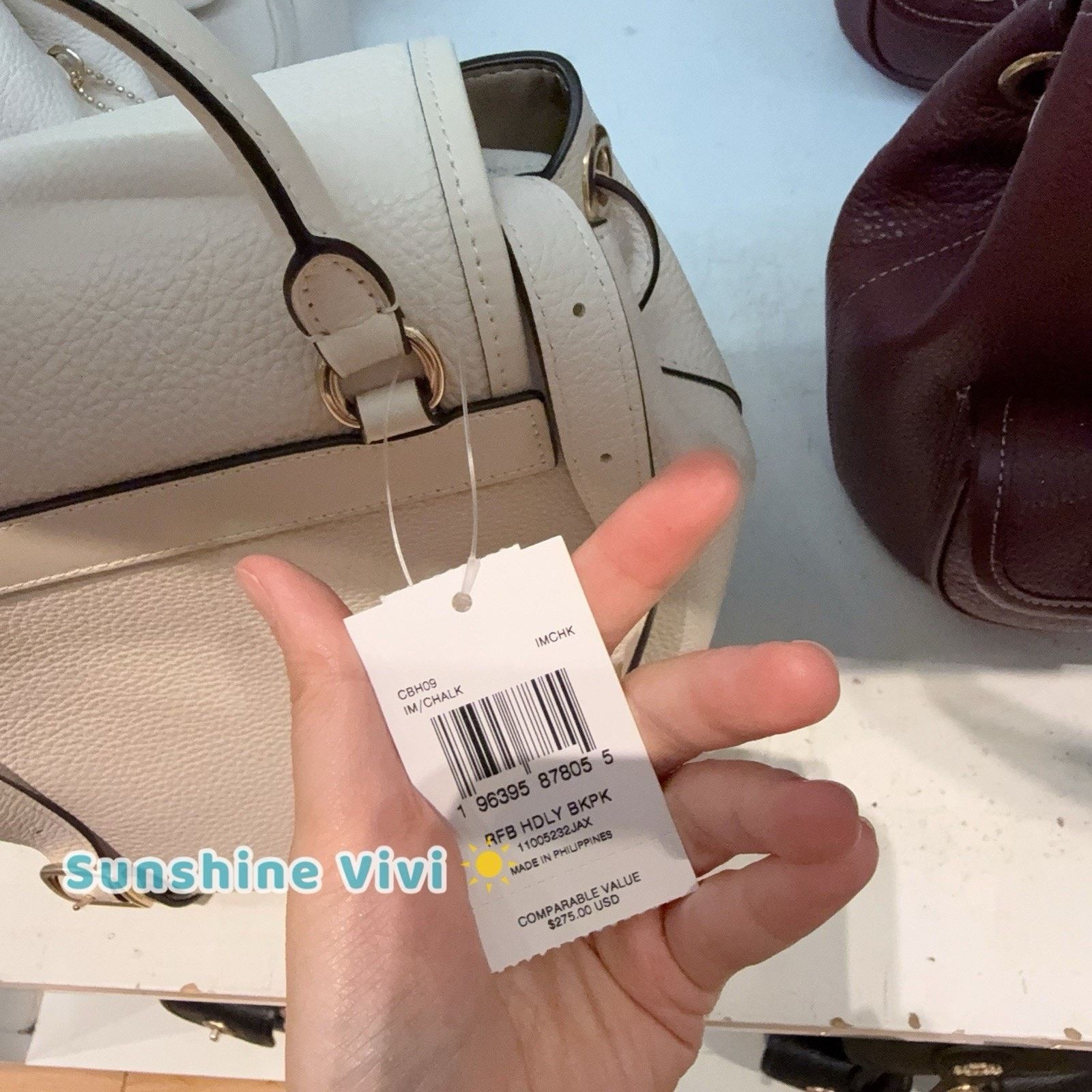 Coach NWT Coach Hadley Backpack CBH09 Refined leather Gold Chalk Size ONE SIZE - 4 Thumbnail