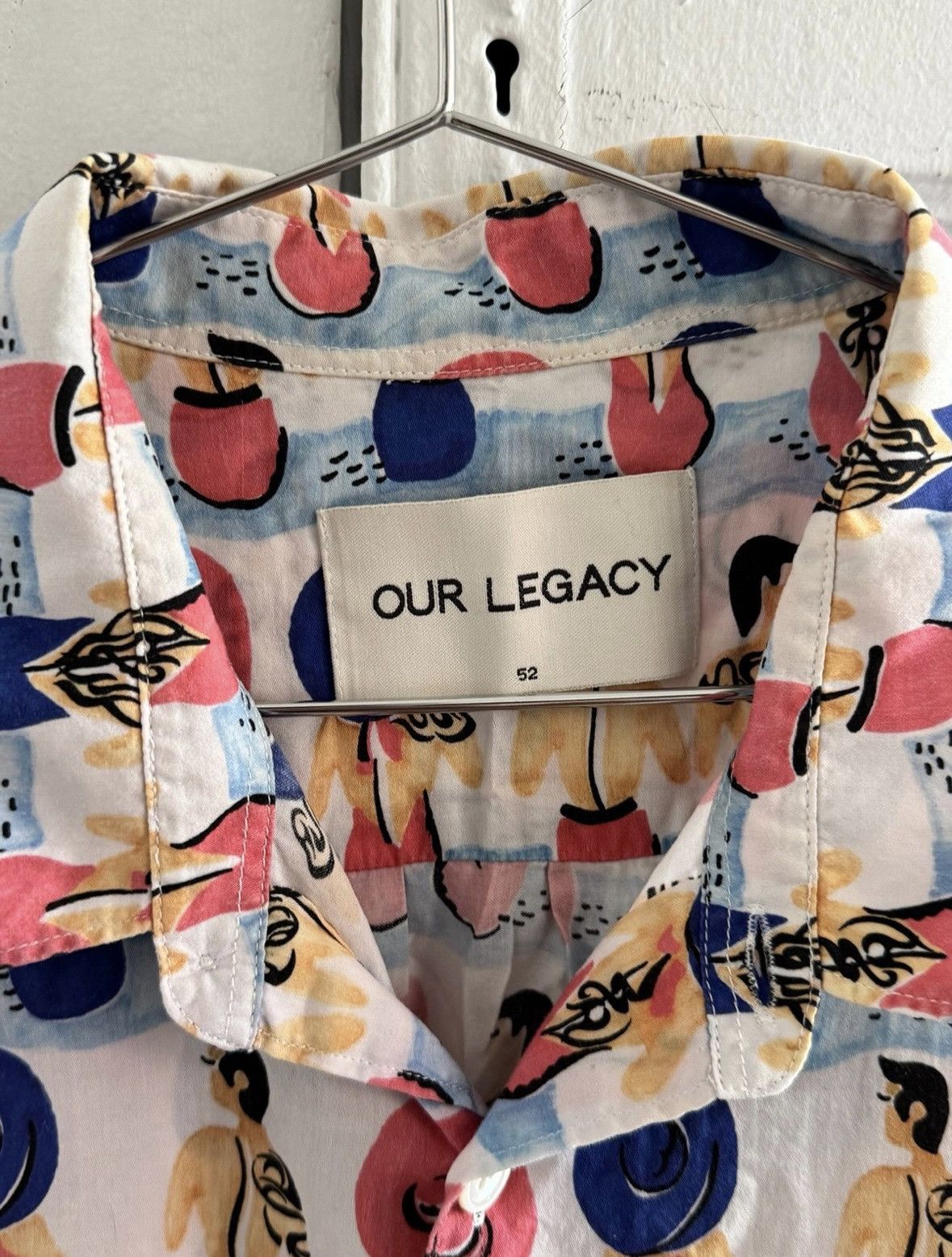 Our Legacy Our Legacy Patterned Button Down Short Sleeve Shirt Men’s 52 Size US L / EU 52-54 / 3 - 2 Thumbnail