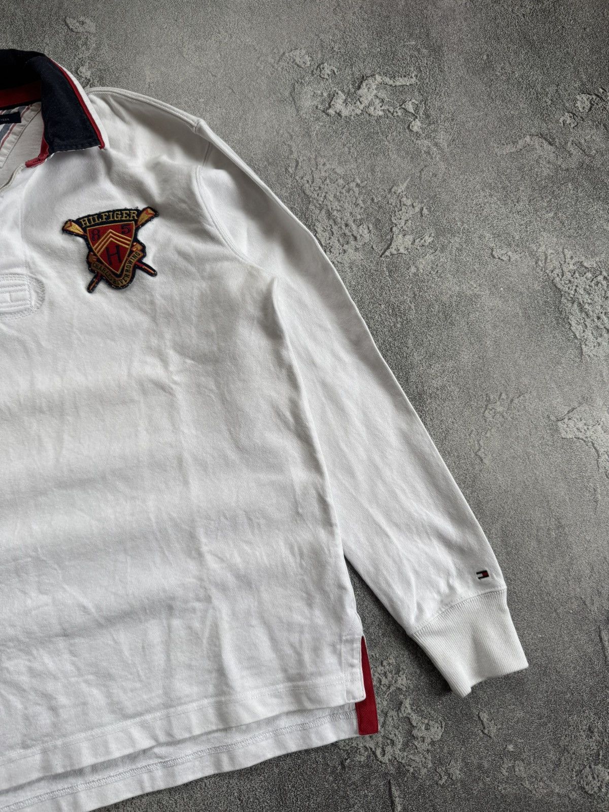 Tommy Hilfiger × Vintage Tommy Hilfiger L vintage rugby long sleeve polo sweatshirt Size US L / EU 52-54 / 3 - 6 Thumbnail