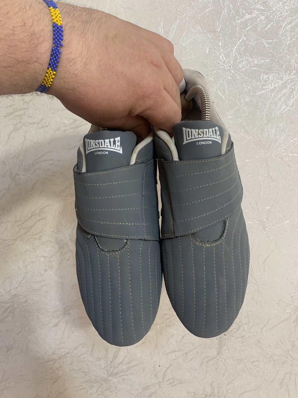 Lonsdale × Vintage Vintage Lonsdale Velcro Avant Garde Grey Sneakers Y2K Shoes Size US 9 / EU 42 - 3 Thumbnail