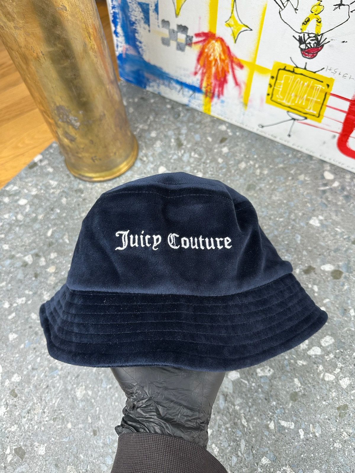 Juicy Couture Juicy Couture Bucket Hat Cap Crown Terry Cloth JC y2k Size ONE SIZE - 2 Thumbnail