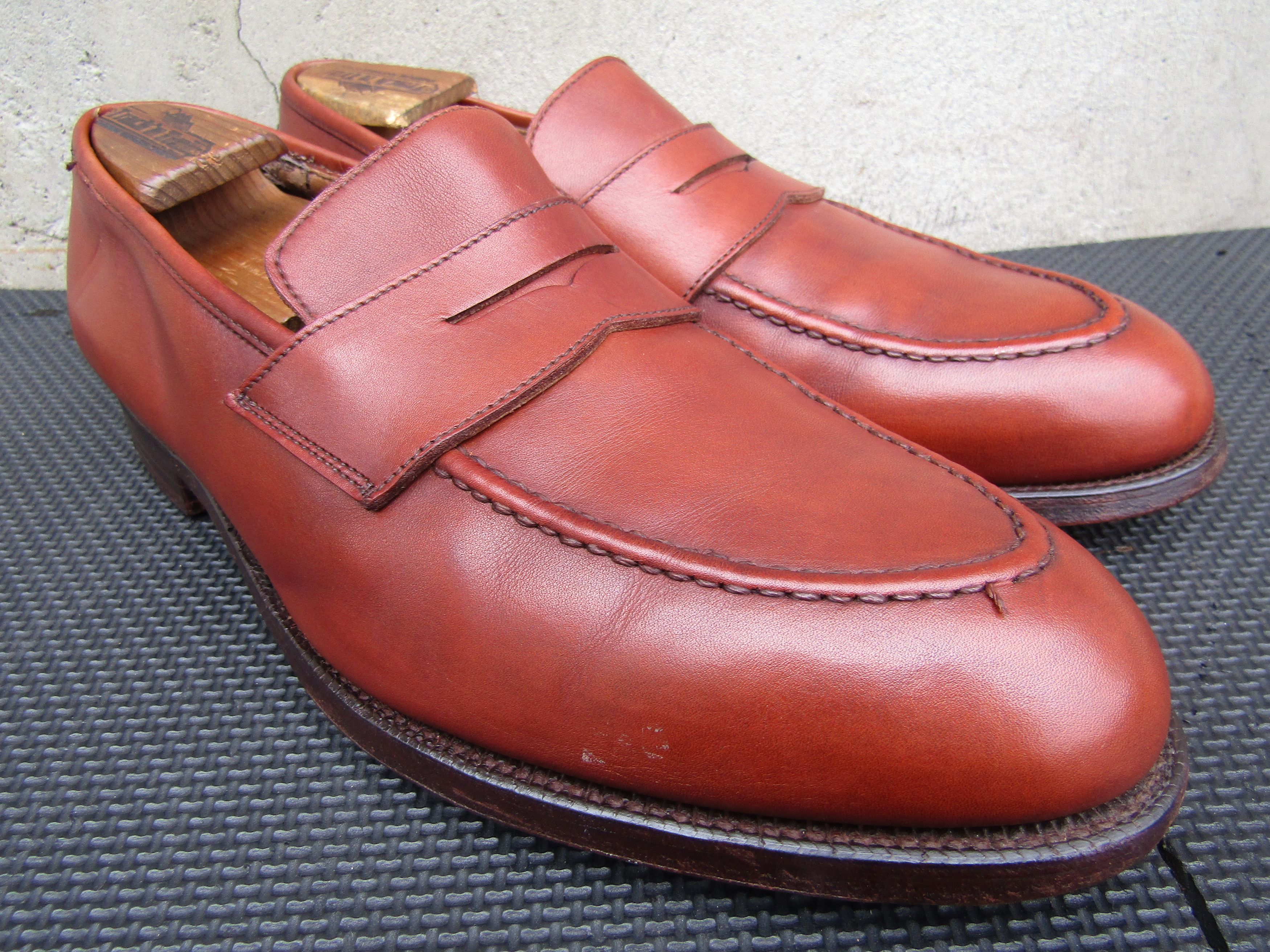 Crockett & Jones Crockett & Jones EATON Boston Brown Leather Penny Loafers Size US 9.5 / EU 42-43 - 8 Thumbnail