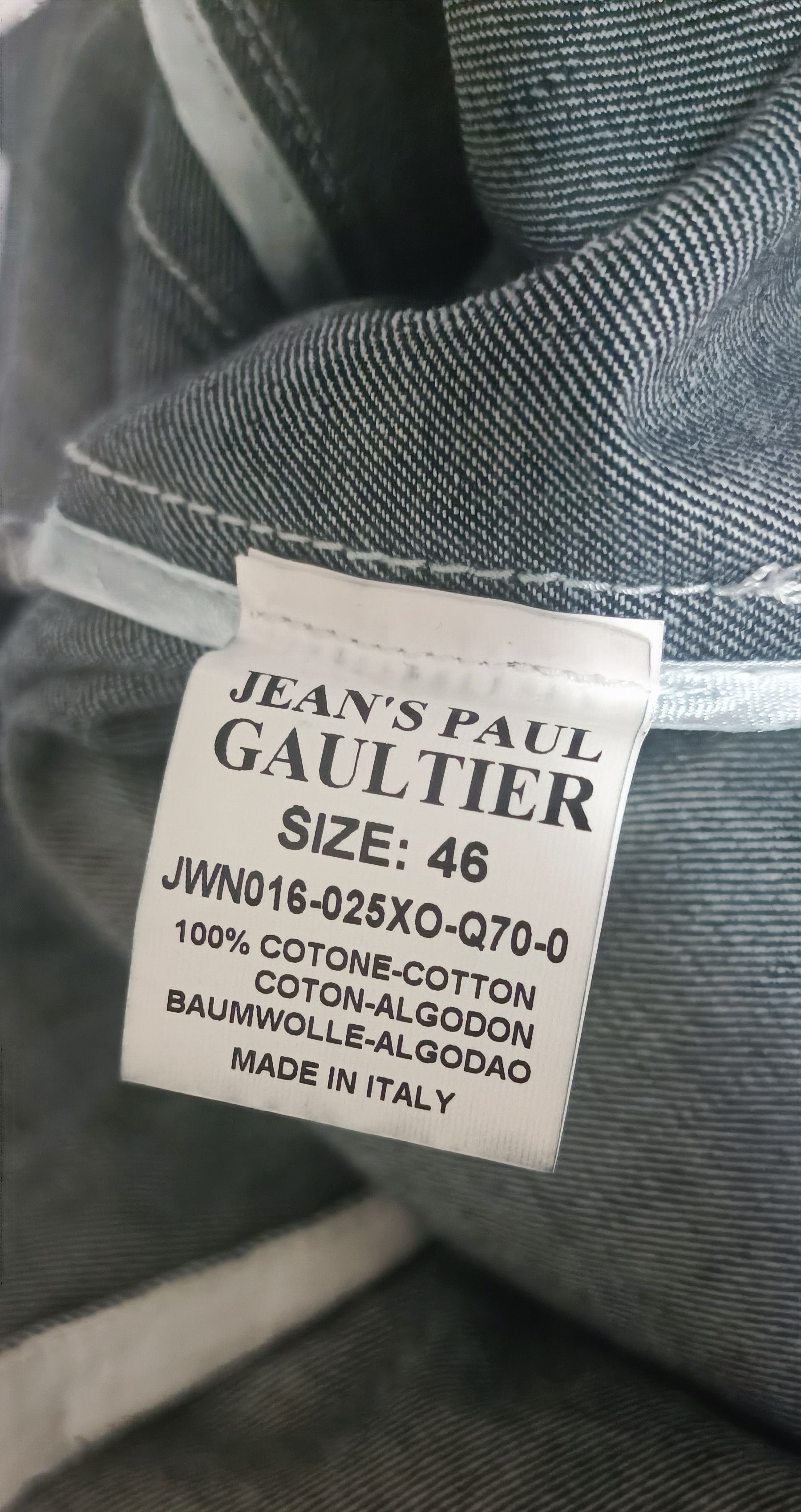 Jean Paul Gaultier Blue denim jacket with tartan print Size L / US 10 / IT 46 - 3 Thumbnail