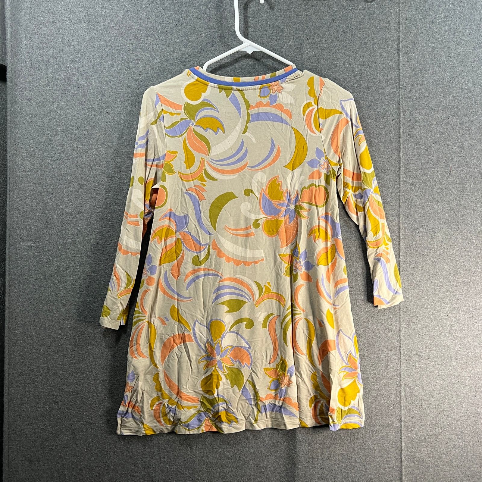 Other LOGO by Lori Goldstein Rayon Printed 3/4 Sleeve Top Size XXS / US 00 / IT 34 - 2 Thumbnail