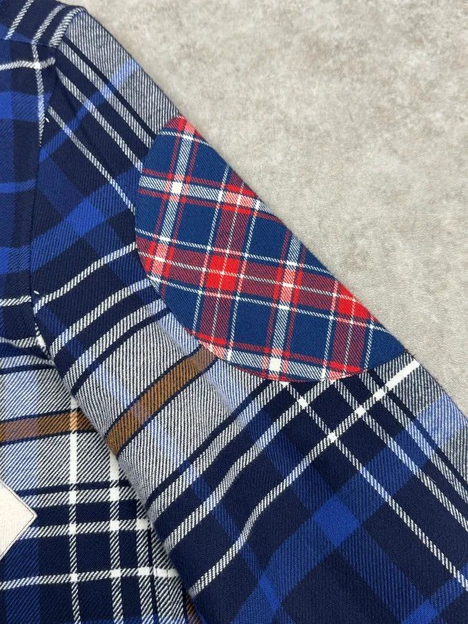 Givenchy AW2017 Givenchy Navy Checkered Shirt by Riccardo Tisci Size US M / EU 48-50 / 2 - 8 Thumbnail