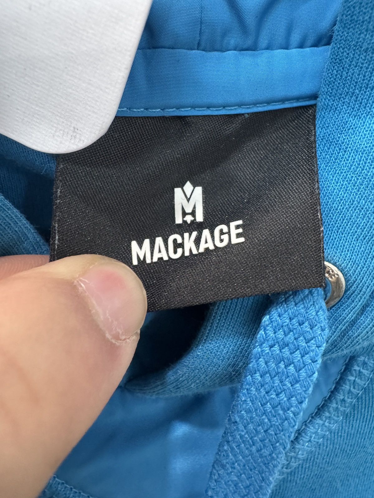 Mackage Blue Logo Hoodie