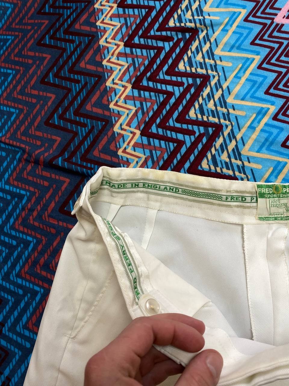 Fred Perry × Vintage Fred Perry Vintage White Tennis Shorts Men's Size US 38 / EU 54 - 5 Thumbnail