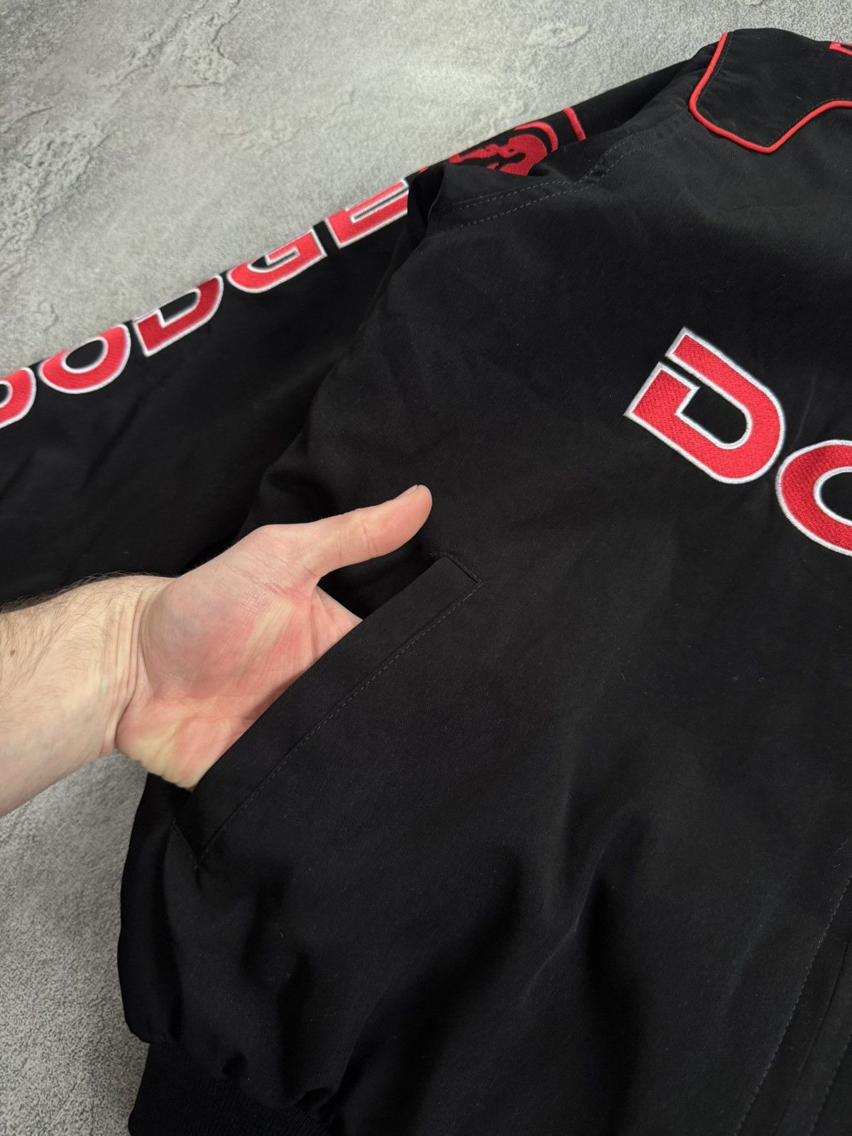 NASCAR Dodge L/size big logo bomber jacket racing moto sport 00s Size US L / EU 52-54 / 3 - 5 Thumbnail