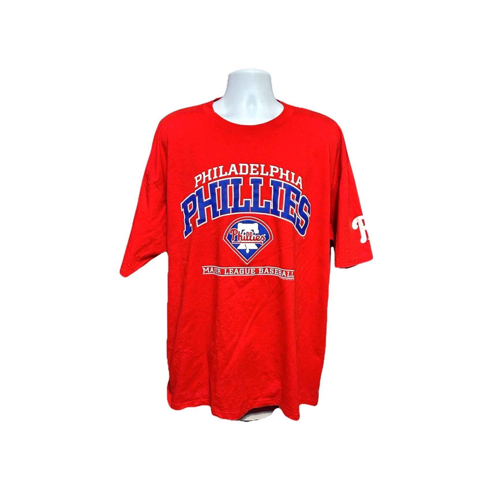 Lee VINTAGE Lee Sports Phillies Shirt Men 2XL Red Short Sleeve Philadelphia Phillies Logo Graphic Print T-Shirt Size US XXL / EU 58 / 5 - 3 Thumbnail