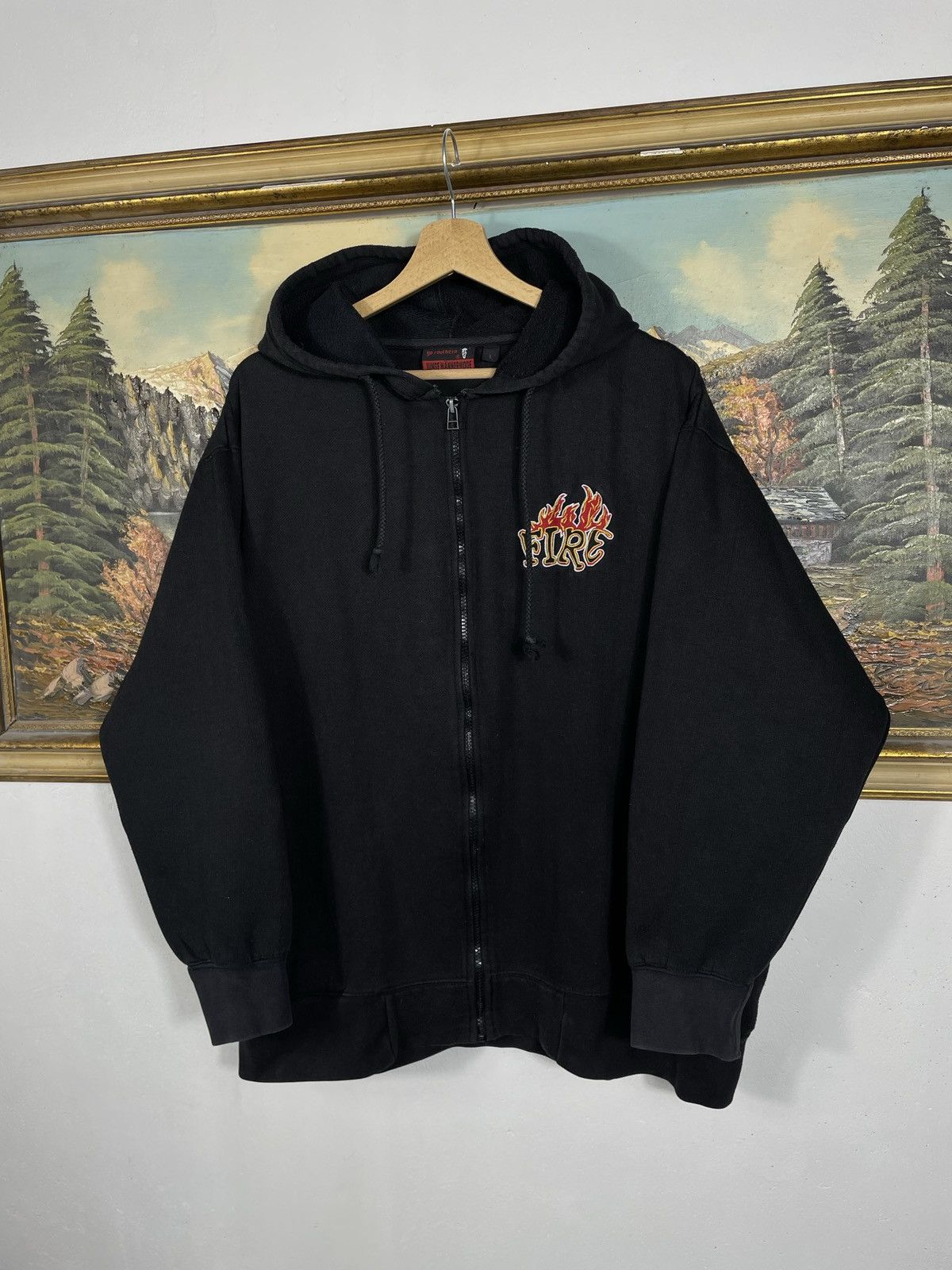 Fubu × JNCO × Vintage Retro 00s Boxy Hoodie JNCO Vibe Hiphop Rap Skate HipHop Size US L / EU 52-54 / 3 - 3 Thumbnail