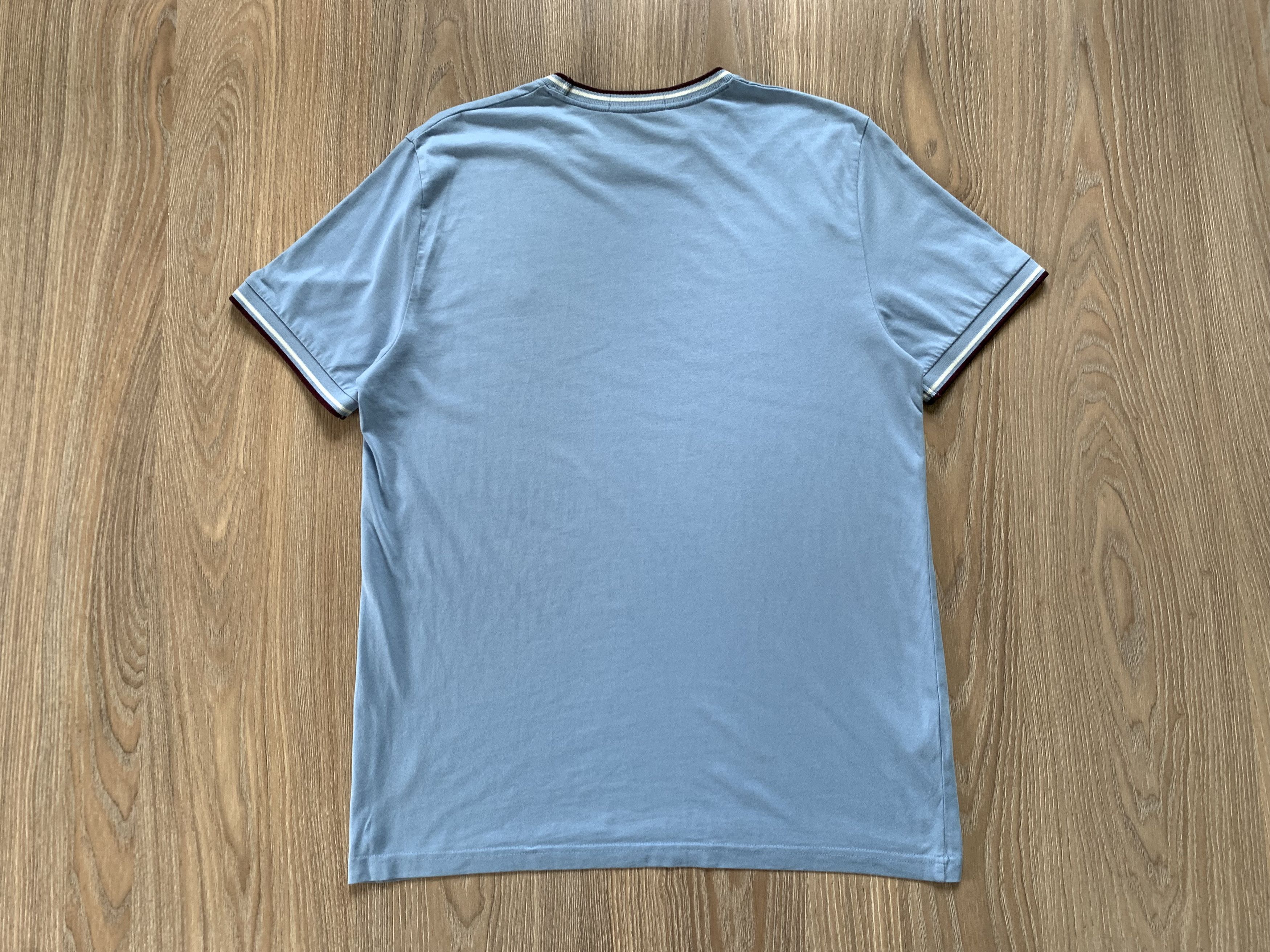 Fred Perry × Vintage Fred Perry Light Blue Cotton T Shirt Size US M / EU 48-50 / 2 - 3 Thumbnail