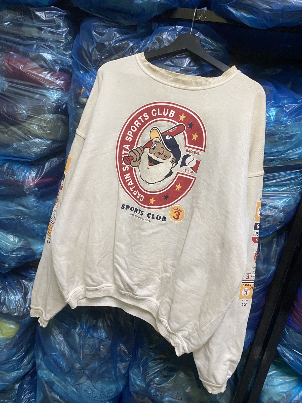 Vintage Vintage Captain Santa Baseball Graphic Sweatshirt Made Japan Size US XL / EU 56 / 4 - 2 Thumbnail