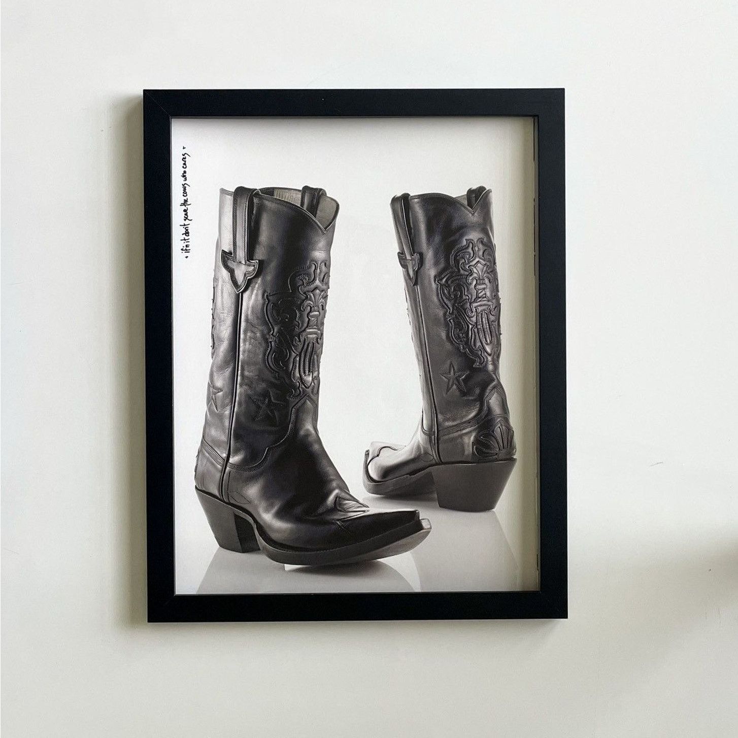 Chrome Hearts × Japanese Brand × Vintage Chrome Hearts western Cowboy boots Poster framed 9x11 Size ONE SIZE - 1 Thumbnail