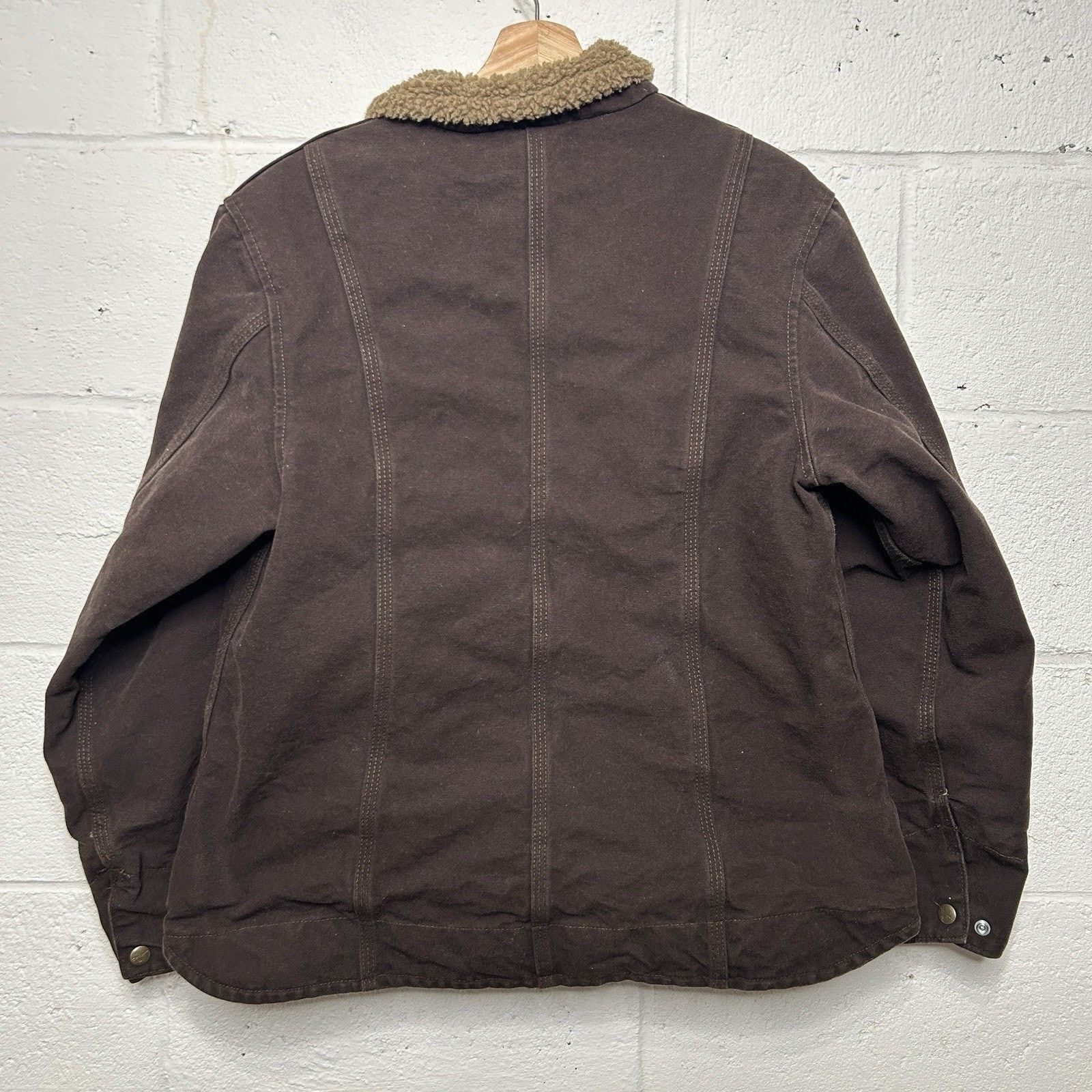 Carhartt Vintage Carhartt Sherpa-Lined Jacket “Dark Brown” WJ022 DKB Size L / US 10 / IT 46 - 2 Thumbnail