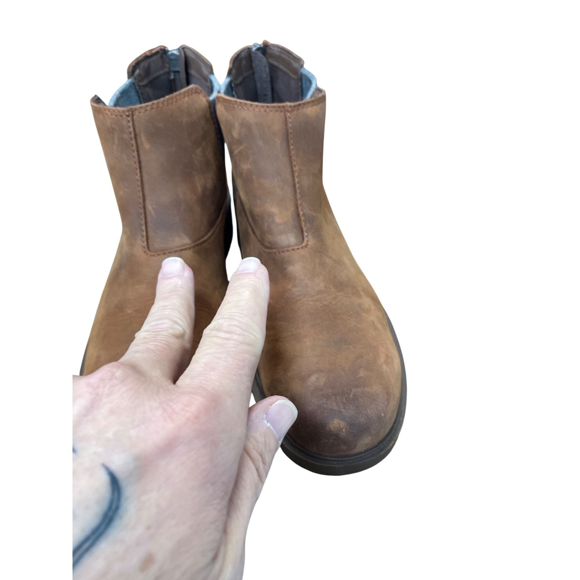 SOREL Sorel Womans brown leather ankle waterproof boots Sz 9.5 SKU Size US 9.5 / IT 39.5 - 17 Thumbnail