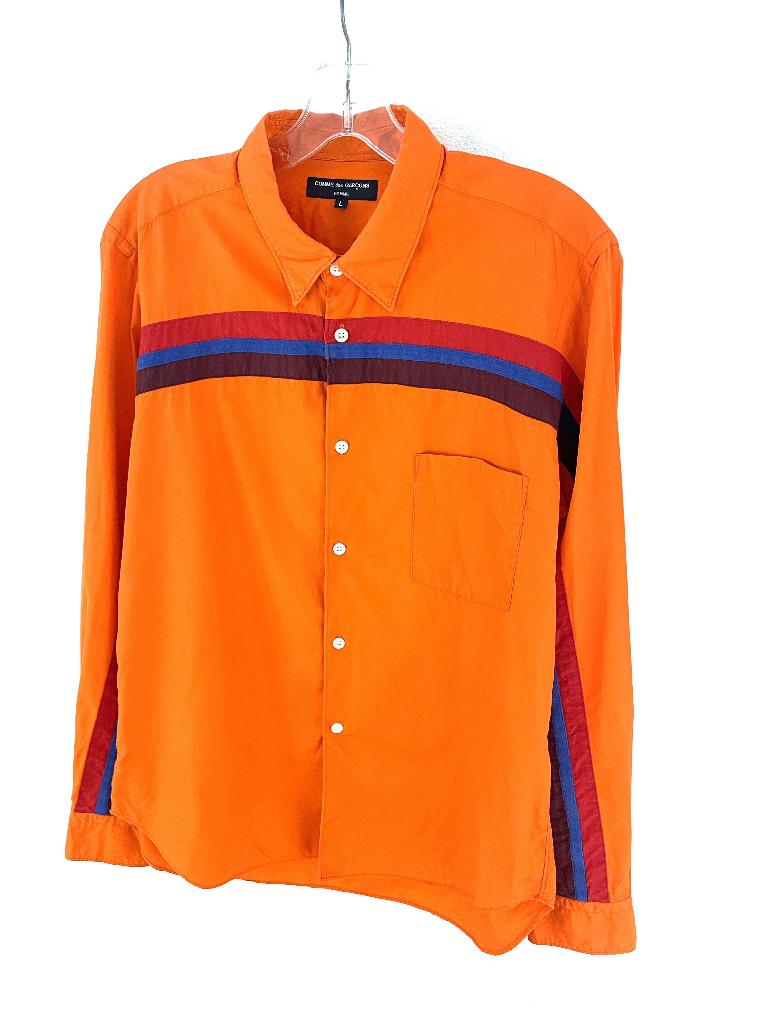 Comme des Garcons Homme Plus 2005 Striped Shirt Size US L / EU 52-54 / 3 - 2 Thumbnail