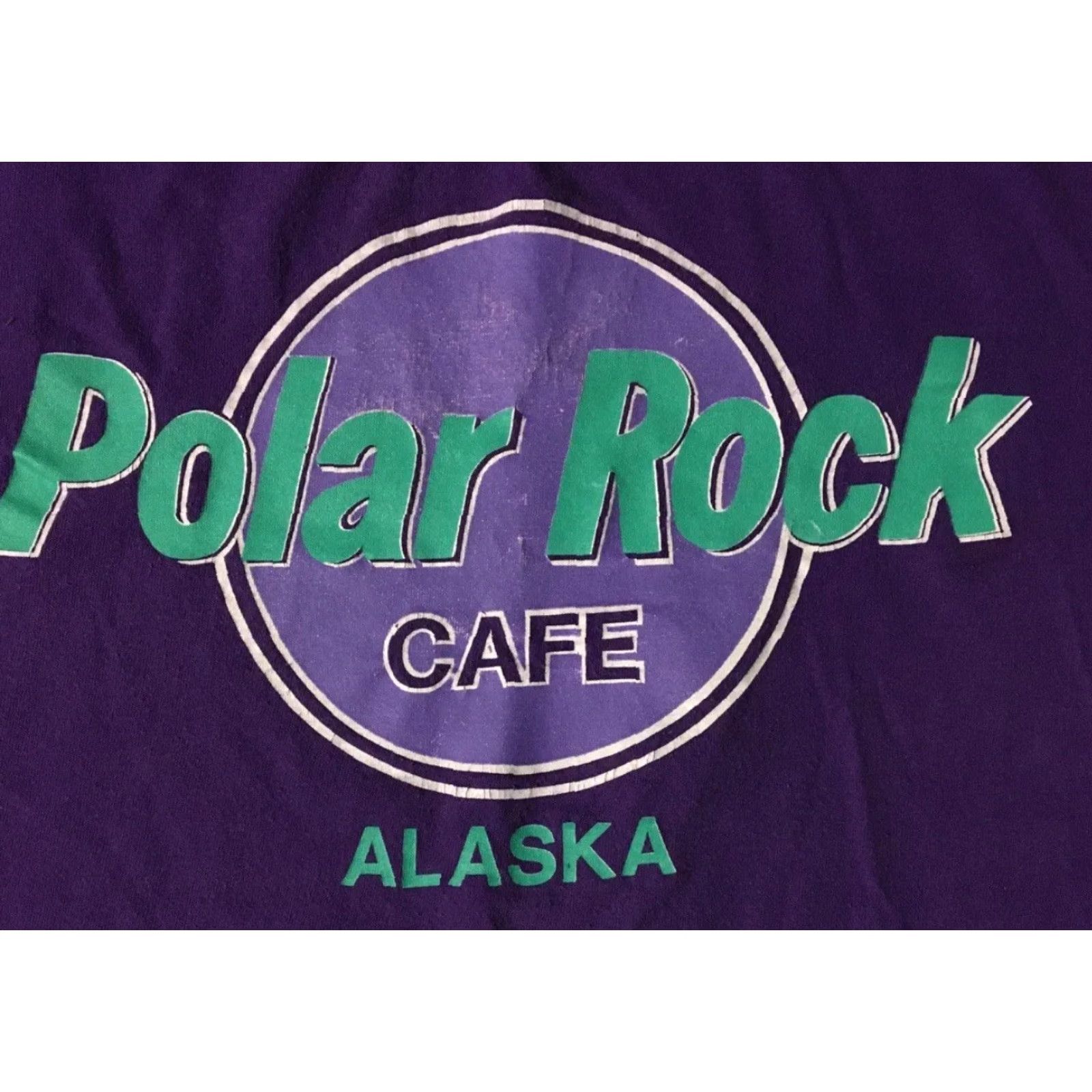 Vintage VINTAGE Alaska Polar Cafe Faded Shirt 2XL USA Bar Grunge Biker Surf Skate 90s 80s Mens Purple USA Shirt Size US XXL / EU 58 / 5 - 2 Thumbnail