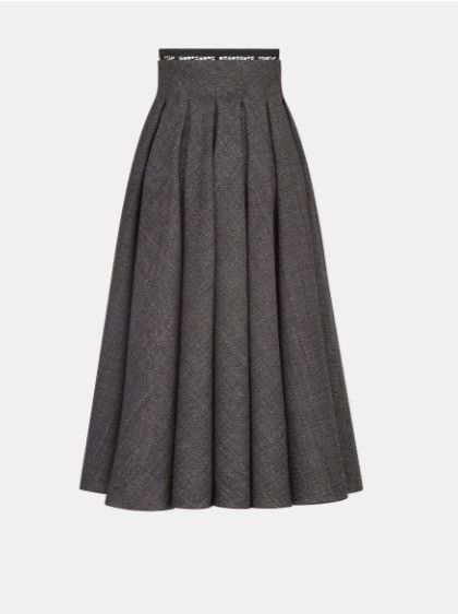 Dior o1w1db10924 Mid-Length Pleated Skirt in Grey Size 32" / US 10 / IT 46 - 2 Thumbnail