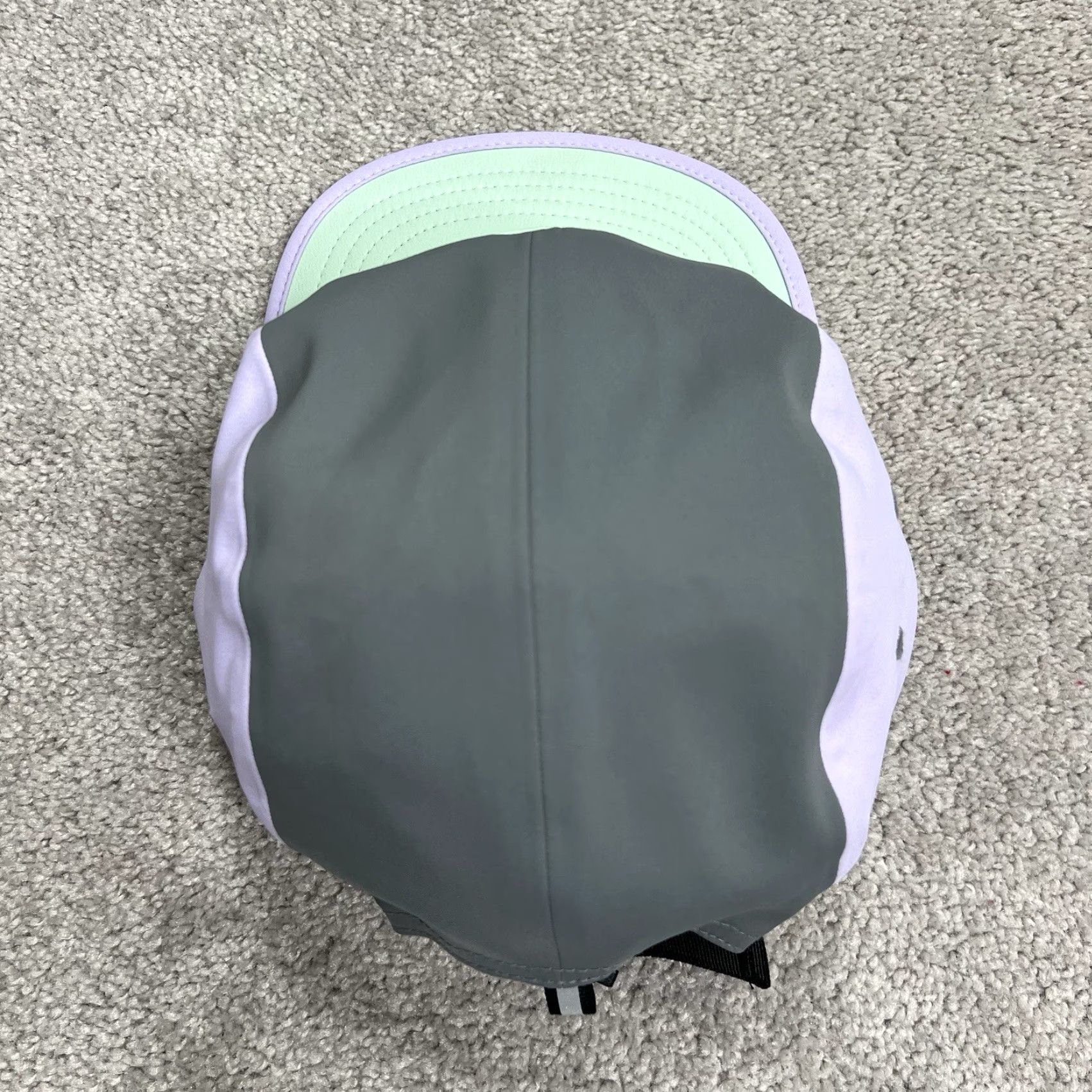 Nixon Nixon 5 Panel Hat Tech Adjustable Colorblock Unisex UPF 50+ Outdoor Green Purple Gray Mens One Size帽 Size ONE SIZE - 6 Thumbnail