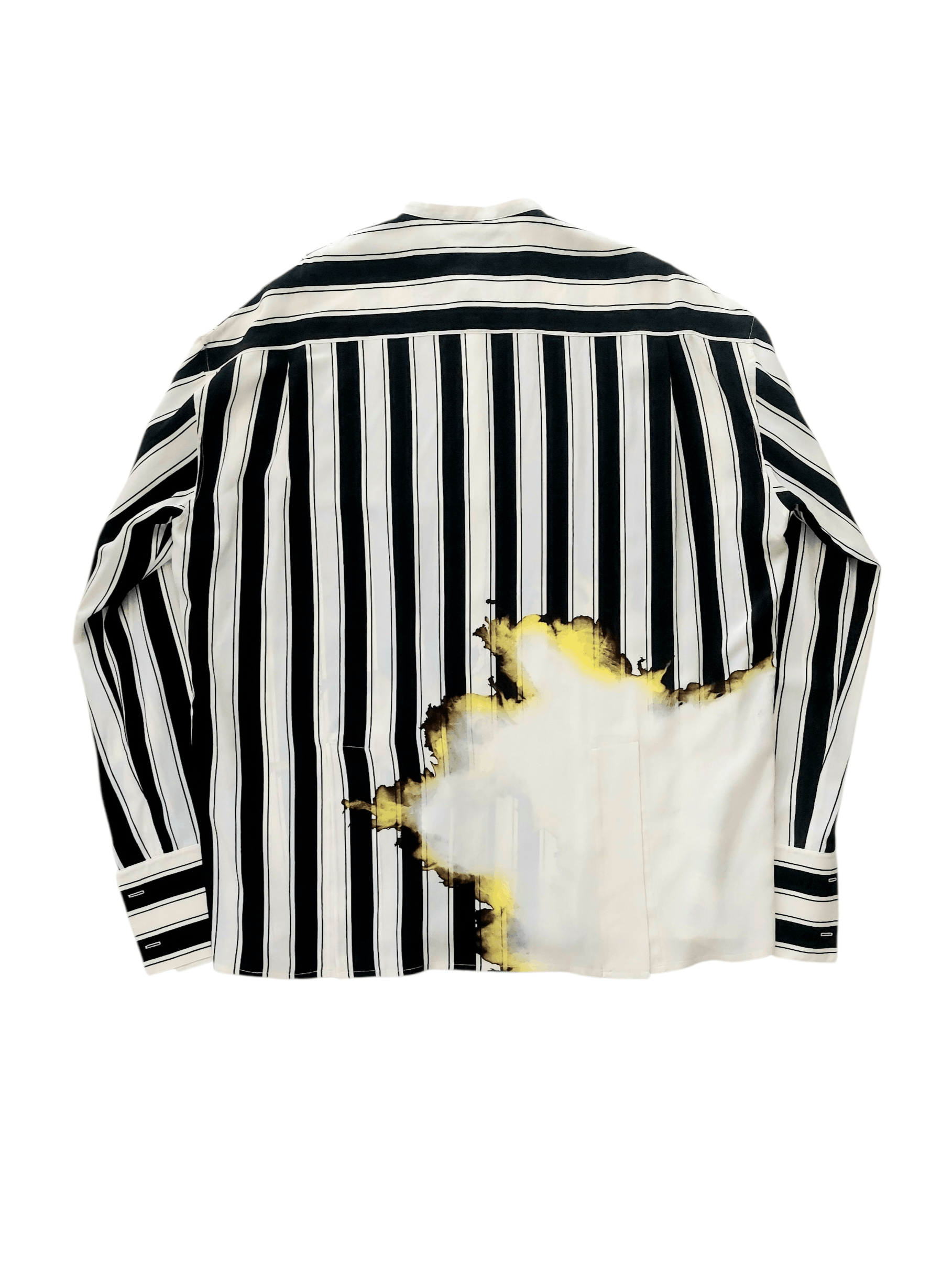 Haider Ackermann Haider Ackermann SS 2017 Striped Flame Print Silk Shirt Size US S / EU 44-46 / 1 - 12 Thumbnail