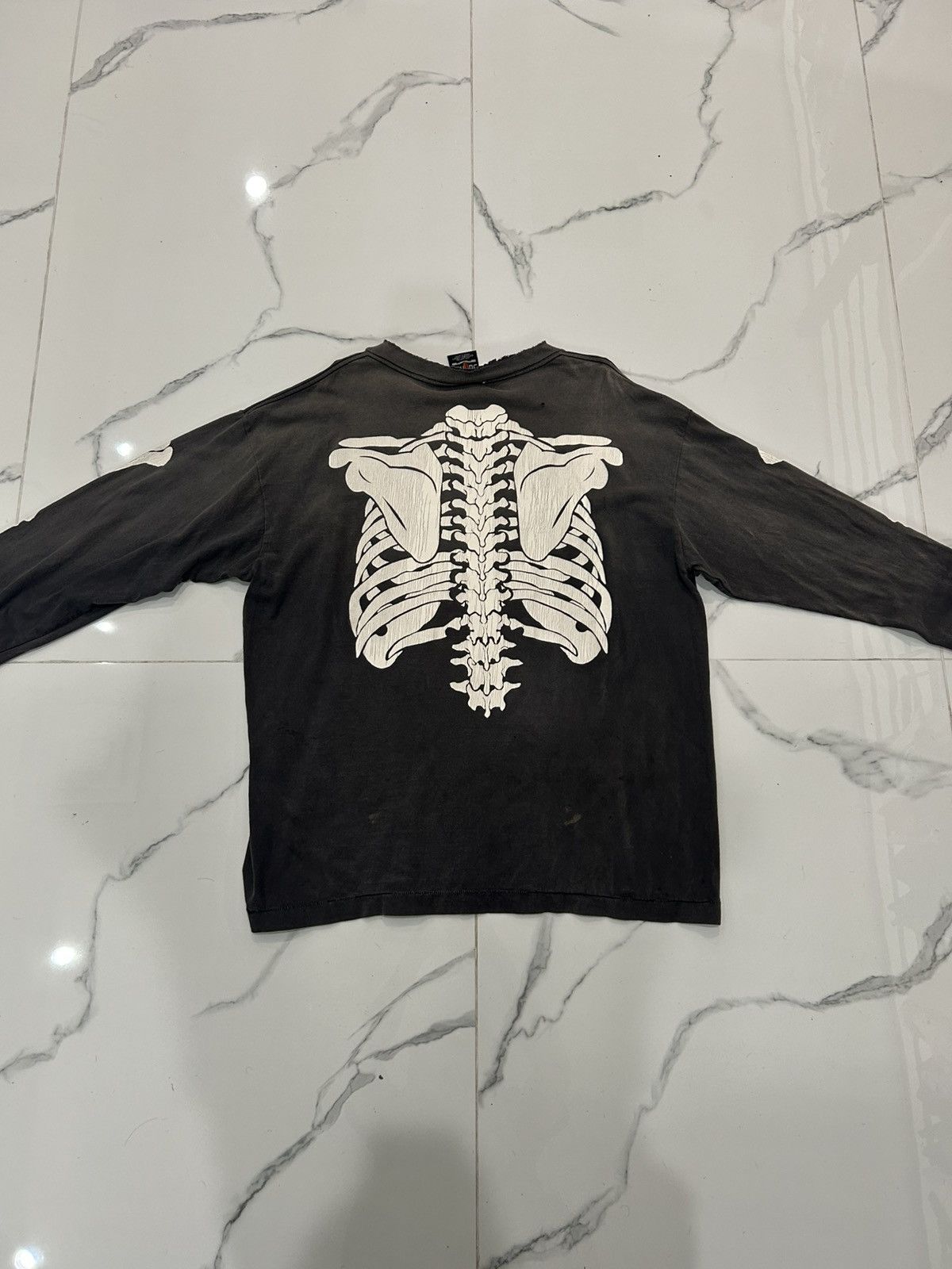 Saint Michael Saint Michael V-lone Bone Long sleeve Tee Size US L / EU 52-54 / 3 - 2 Thumbnail