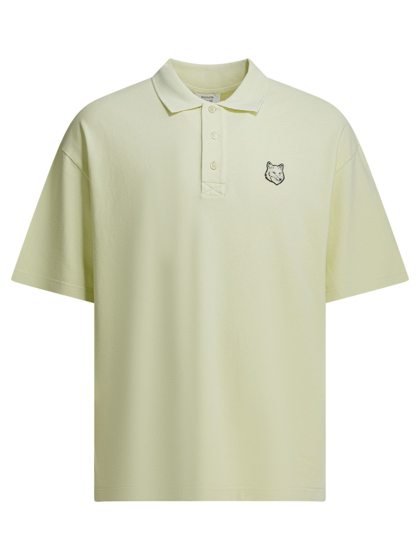 Maison Kitsune Maison Kitsune Fox Head Polo Shirt With Buttons tag size L Men - USA Duties Paid Size US L / EU 52-54 / 3 - 1 Thumbnail