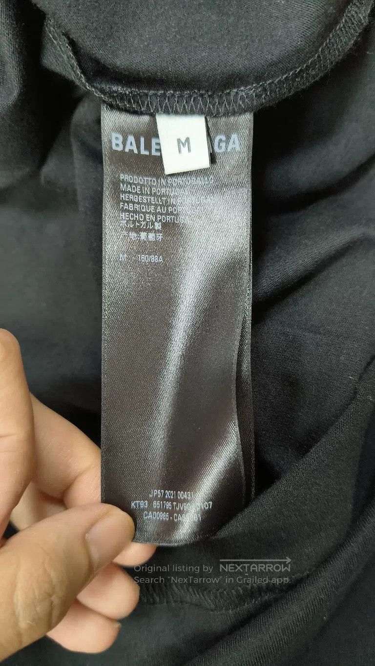 Balenciaga Balenciaga High-end custom black short sleeve T-shirt Size US M / EU 48-50 / 2 - 7 Thumbnail