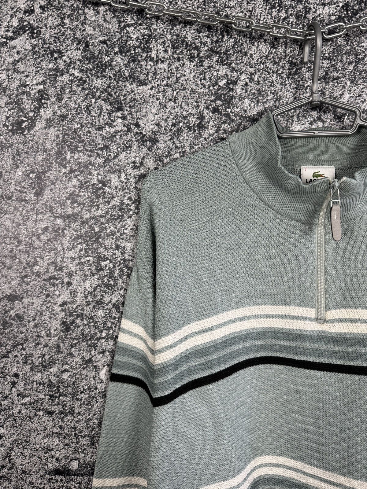 Lacoste Men’s Lacoste 1/4 Pullover Vintage 90s Sweatshirt Size 7 Size US XXL / EU 58 / 5 - 3 Thumbnail