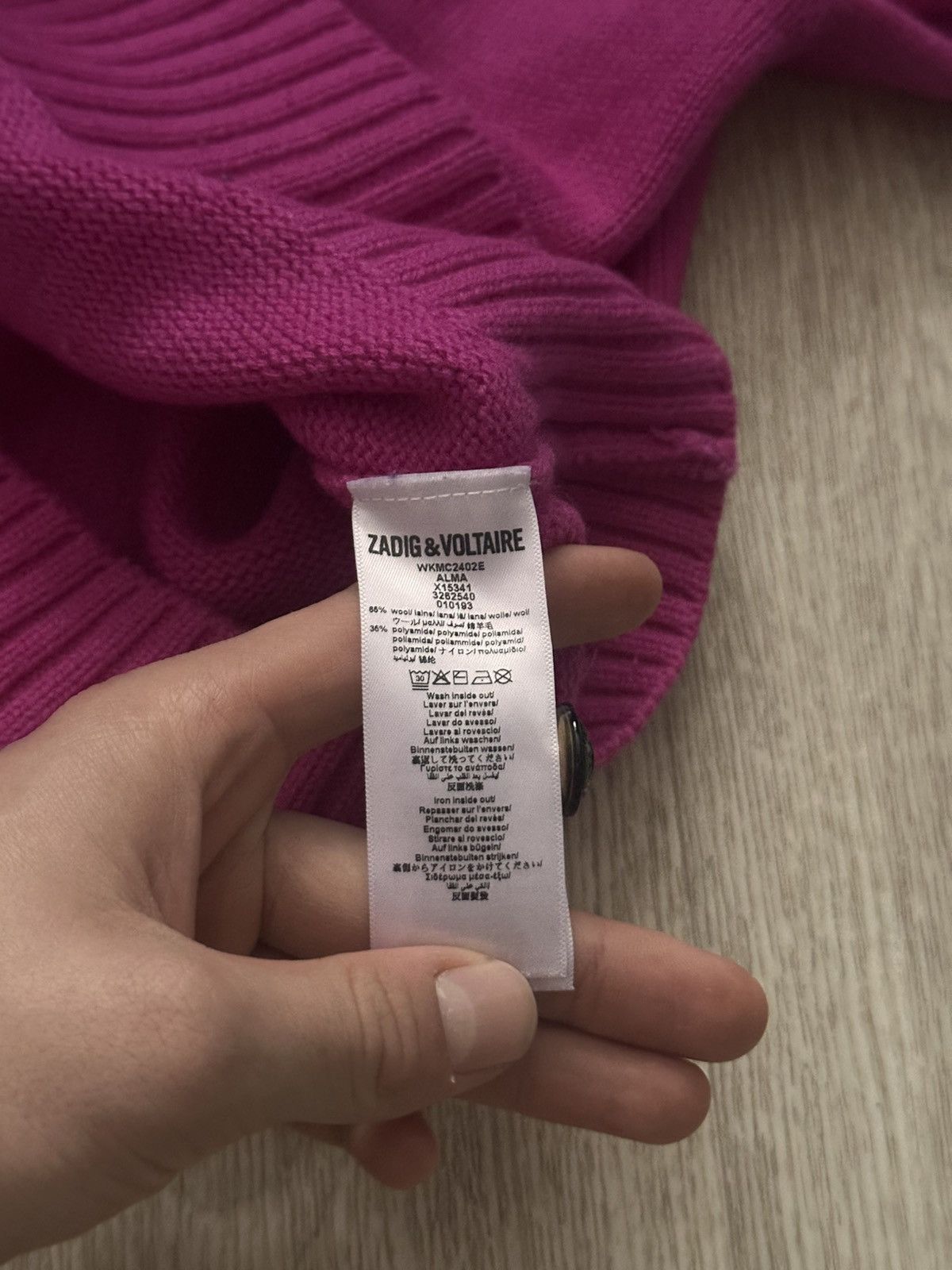 Zadig & Voltaire Zadig & Voltaire Rock & Roll Pink Sweater Size XS / US 0-2 / IT 36-38 - 8 Thumbnail