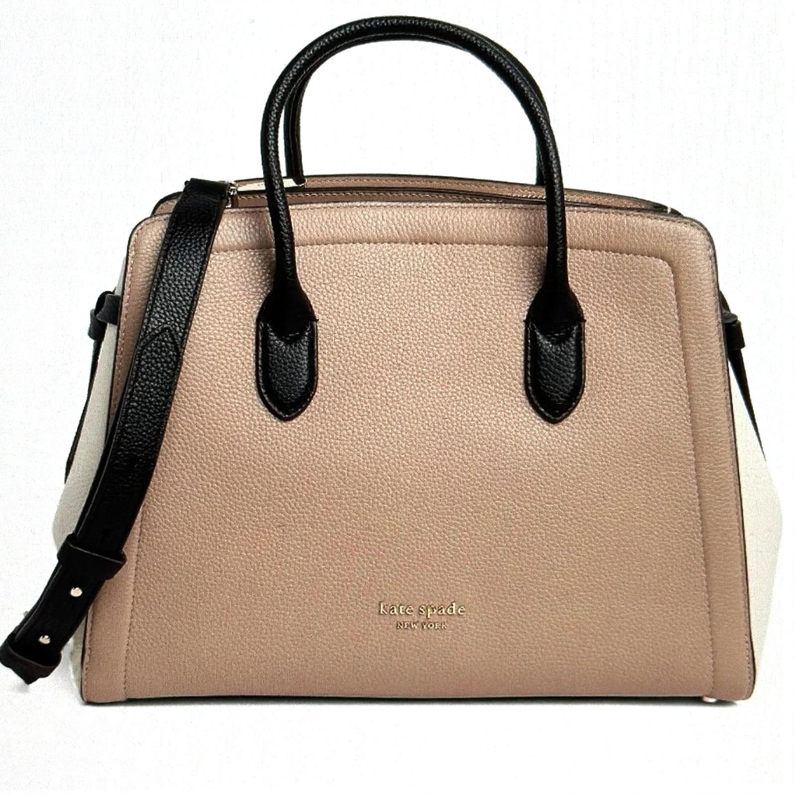 Kate Spade Kate Spade Knott Colorblock Leather Satchel Kraft Paper Size ONE SIZE - 7 Thumbnail