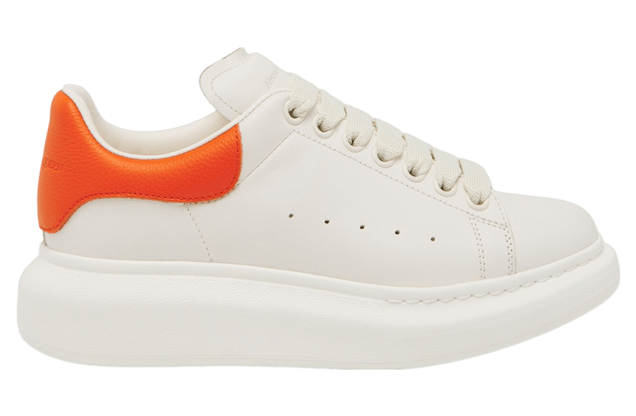 Alexander McQueen o1w1db10126 Oversized Sneaker in White/Orange Size US 11.5 / EU 44-45 - 1 Thumbnail