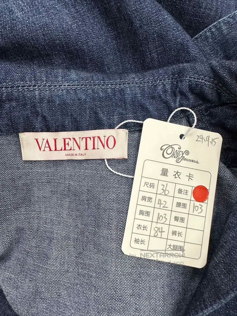 Valentino Valentino Denim dress Size S / US 4 / IT 40 - 4 Thumbnail
