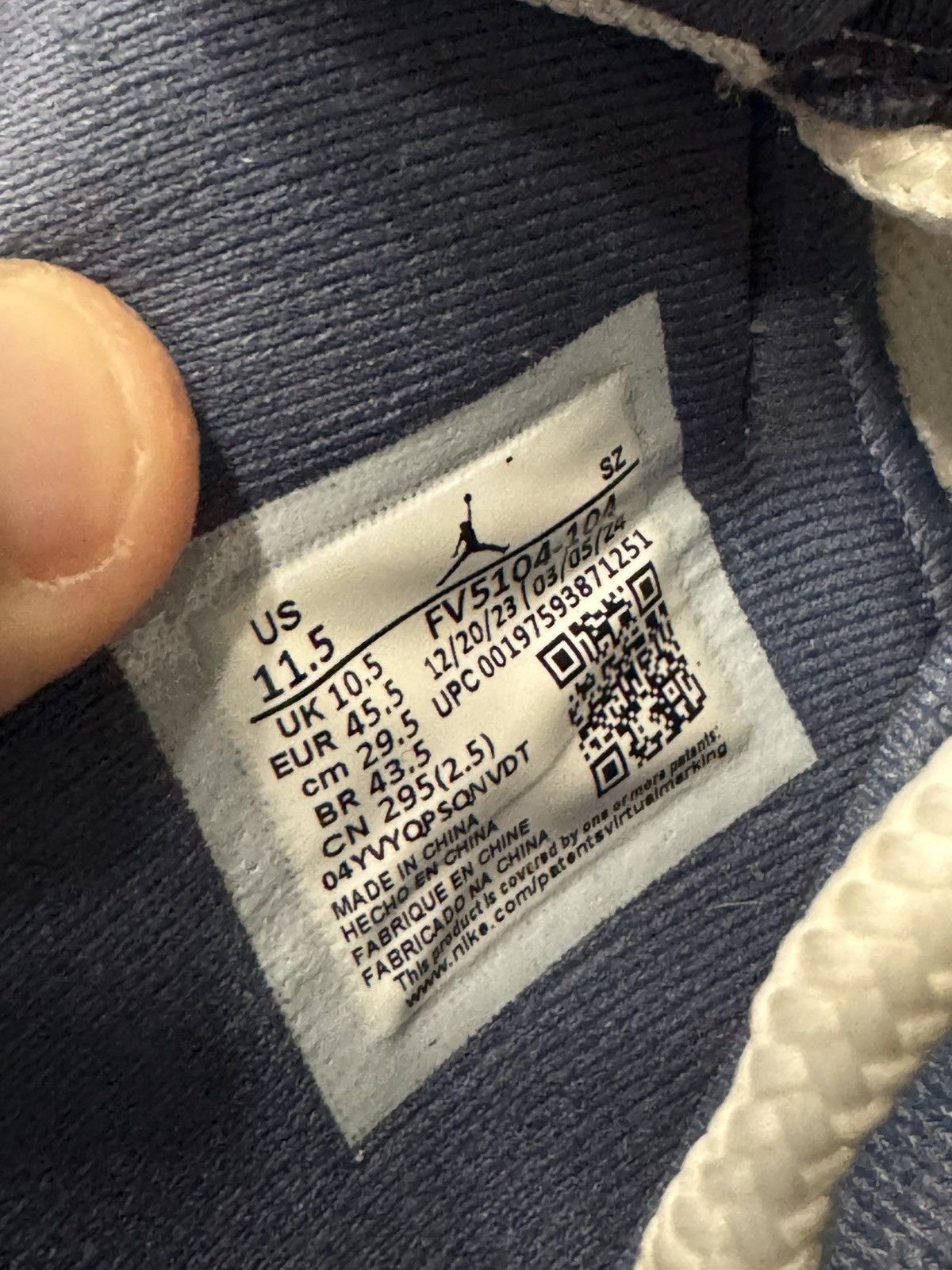 Jordan Brand Jordan 11 Retro Low Diffused Blue Size 11.5 Size US 11.5 / EU 44-45 - 7 Thumbnail