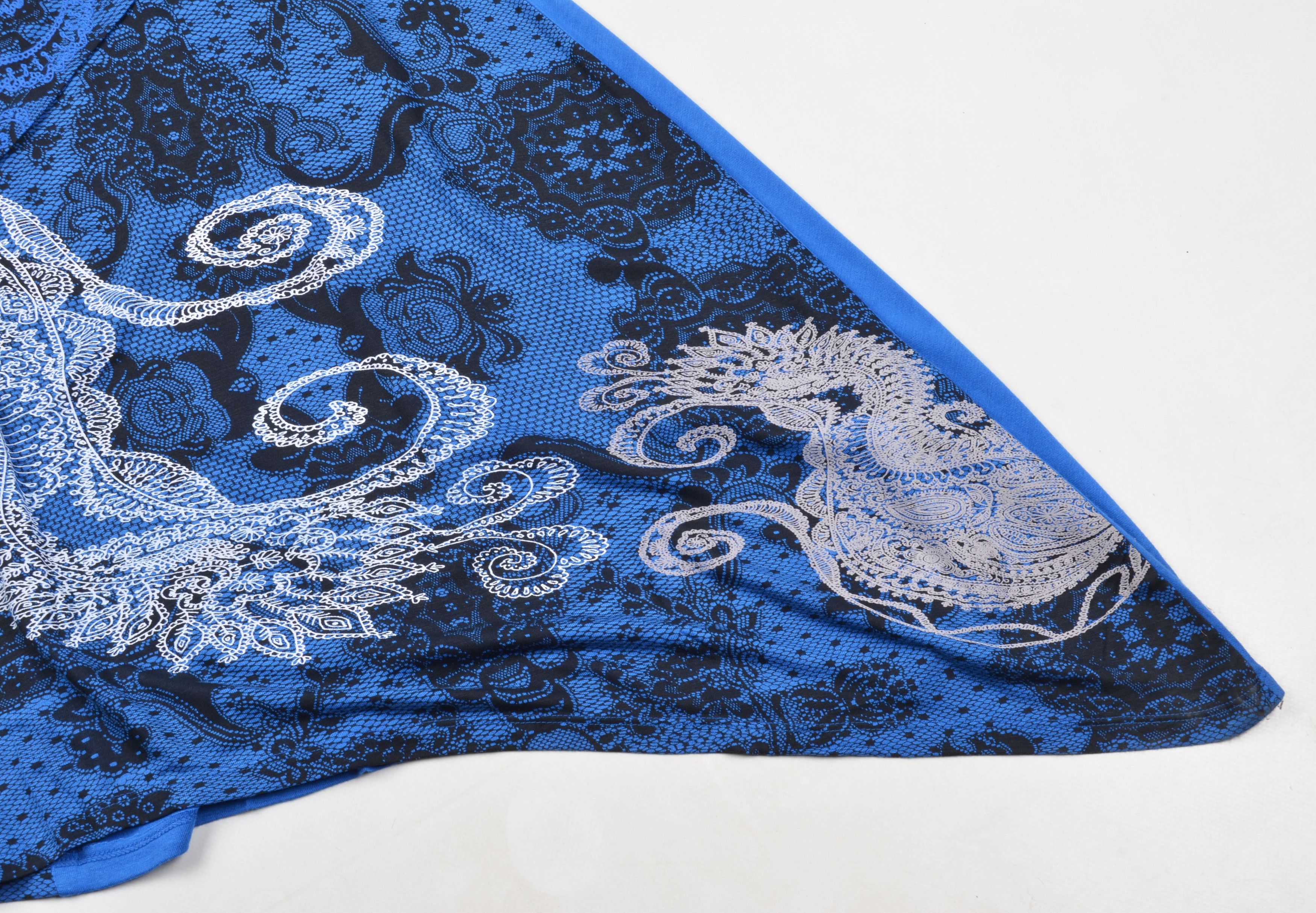 Desigual Desigual Y2K Psychedelic Blue Sleeveless Asymmetrical Dress Size S / US 4 / IT 40 - 7 Thumbnail