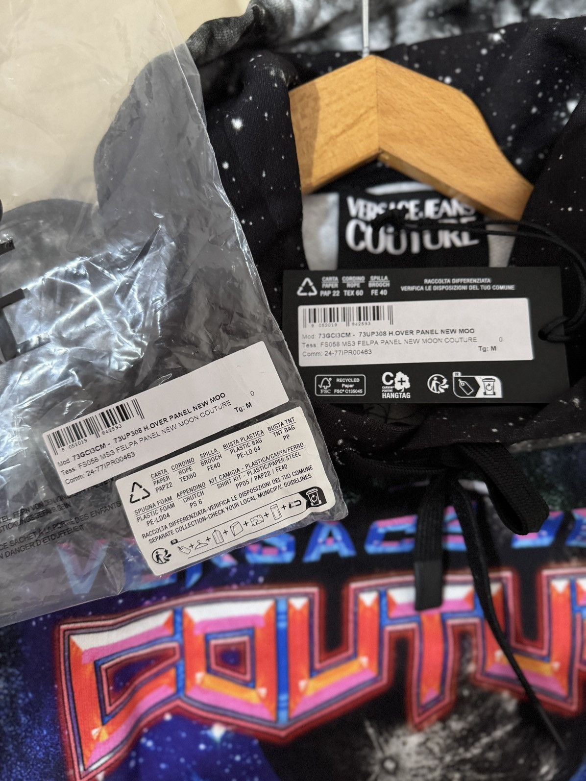 Versace Jeans Couture Versace Jeans Couture “New Moon” Hoodie – Size M Size US M / EU 48-50 / 2 - 7 Thumbnail