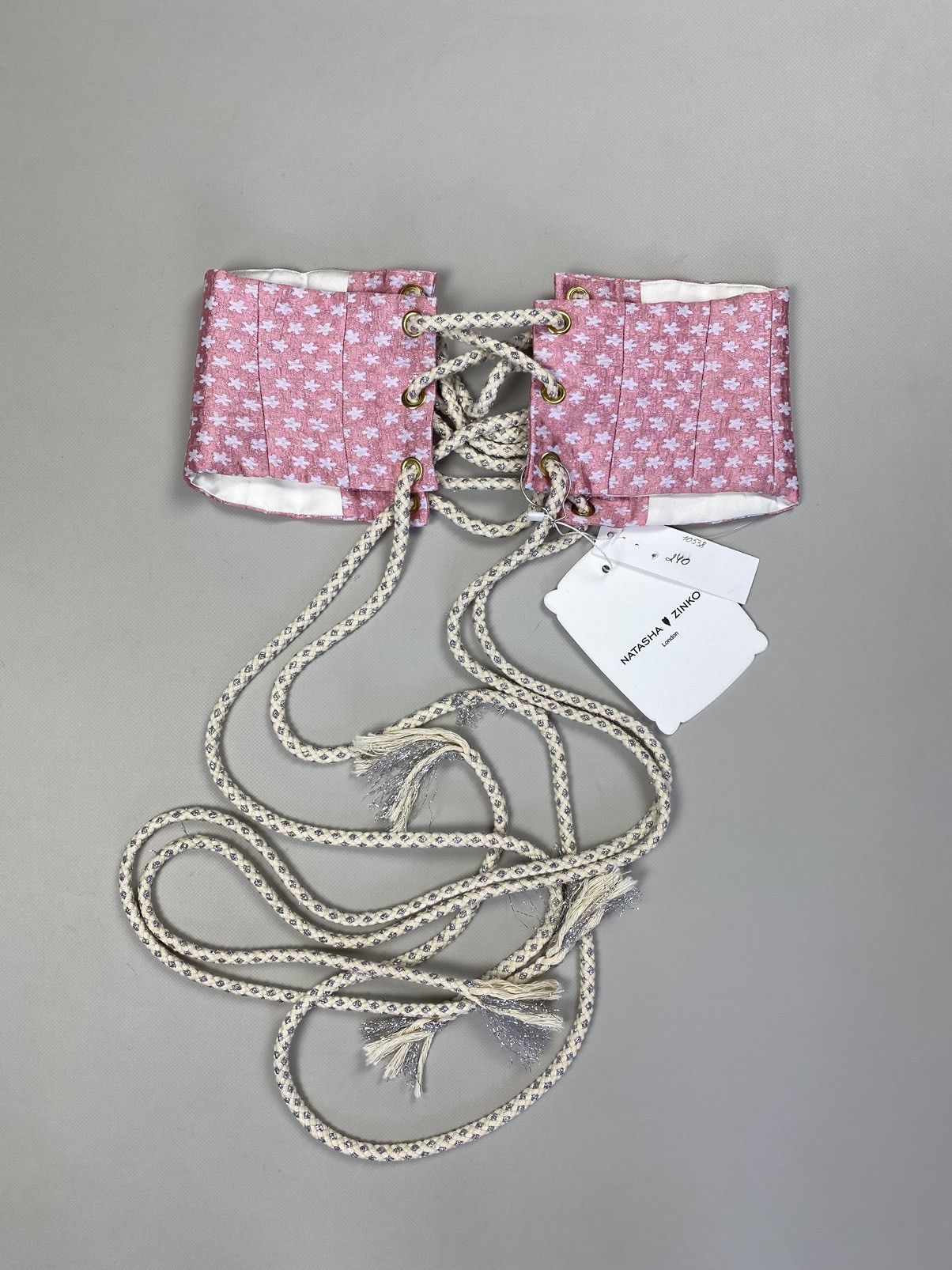 Designer × Natasha Zinko BNWT! Natasha Zinko Brocade Corset Belt size US 0 / IT 38 Size ONE SIZE - 13 Thumbnail