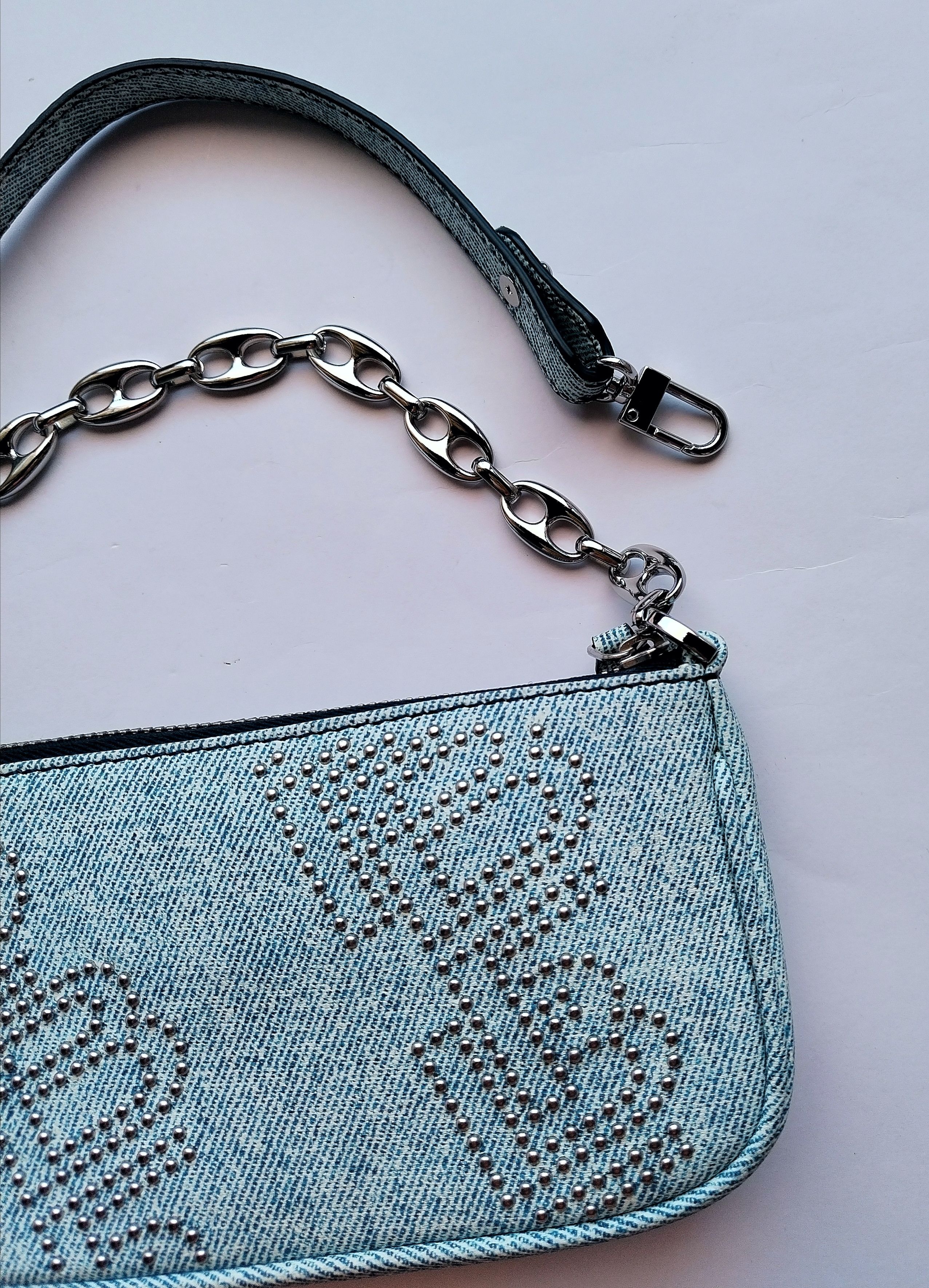 By Far 'Rachel mini' denim print bag Size ONE SIZE - 10 Thumbnail