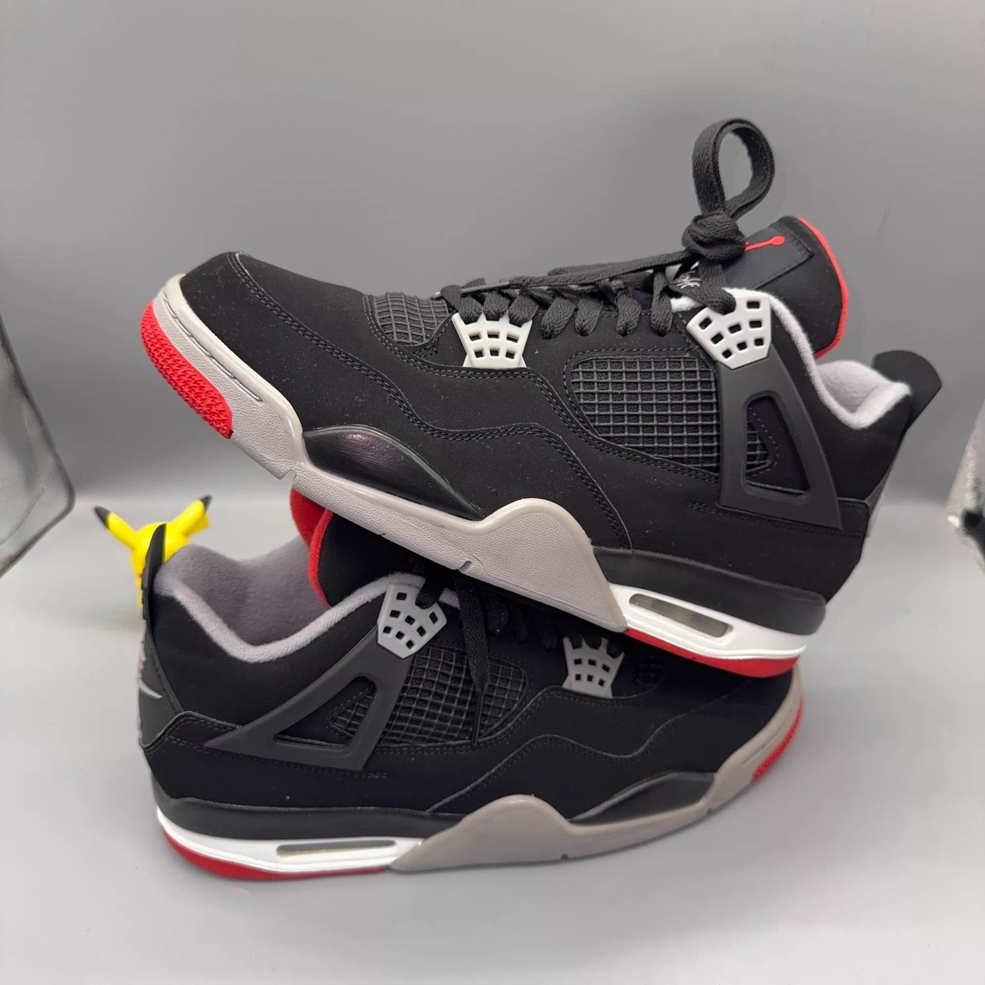 Nike Jordan AJ4 Bred 308497-060 44.5 Size US 10.5 / EU 43-44 - 6 Thumbnail