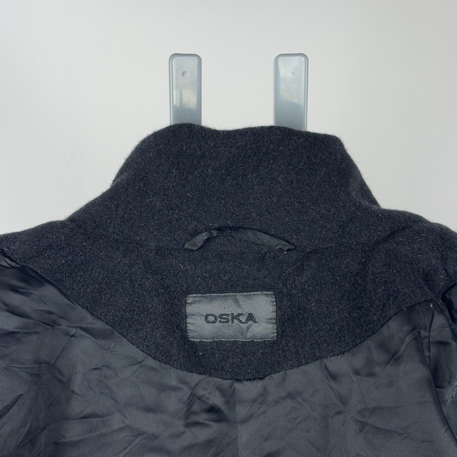 OSKA OSKA Jacket Pea Coat Angora Blend Ruched Pockets Woman’s Size XS / US 0-2 / IT 36-38 - 6 Thumbnail