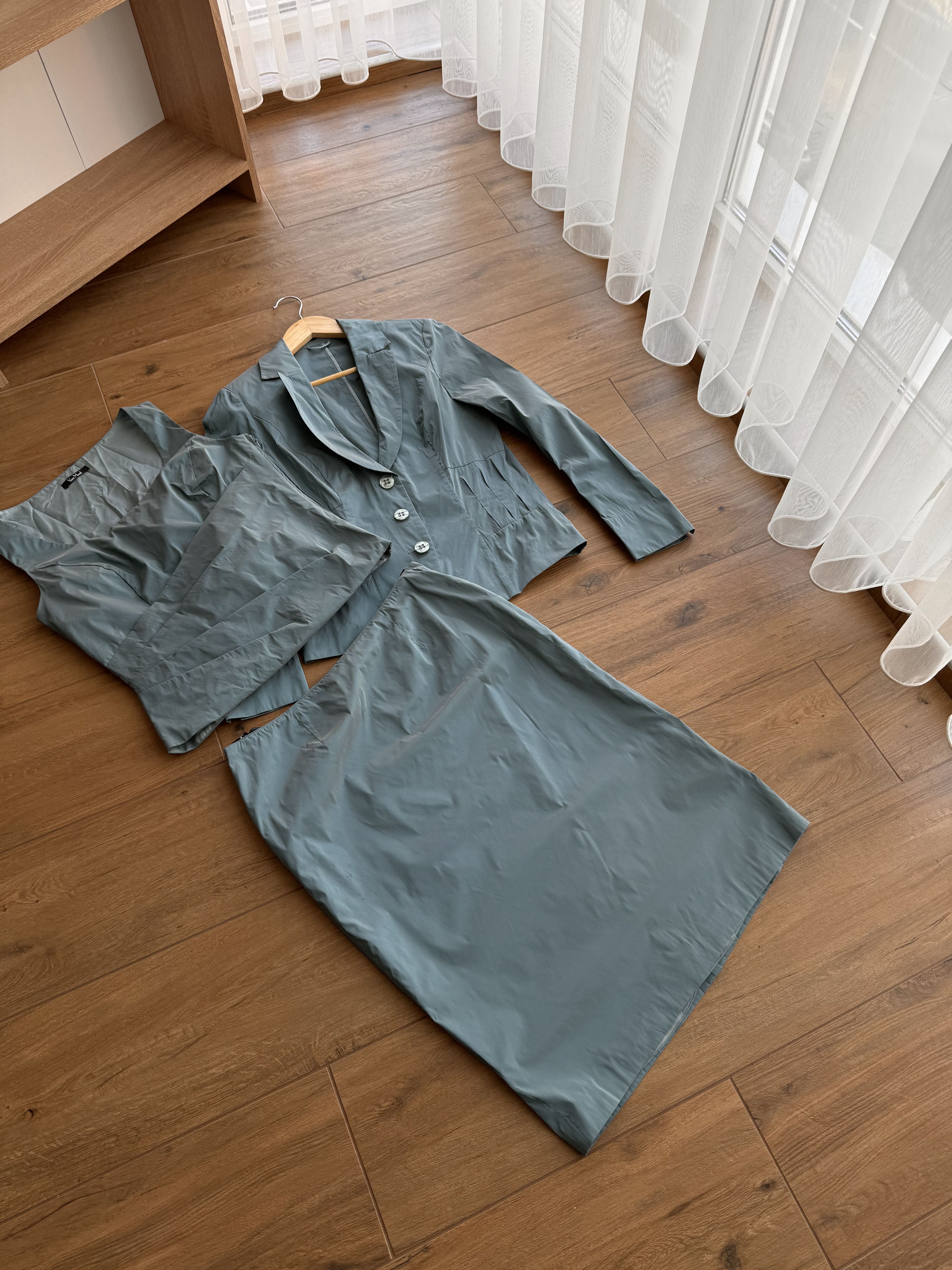 Japanese Brand Vintage Vera Mont Luxury Ocean Blue 3 Item Set Suit Size S / US 4 / IT 40 - 3 Thumbnail