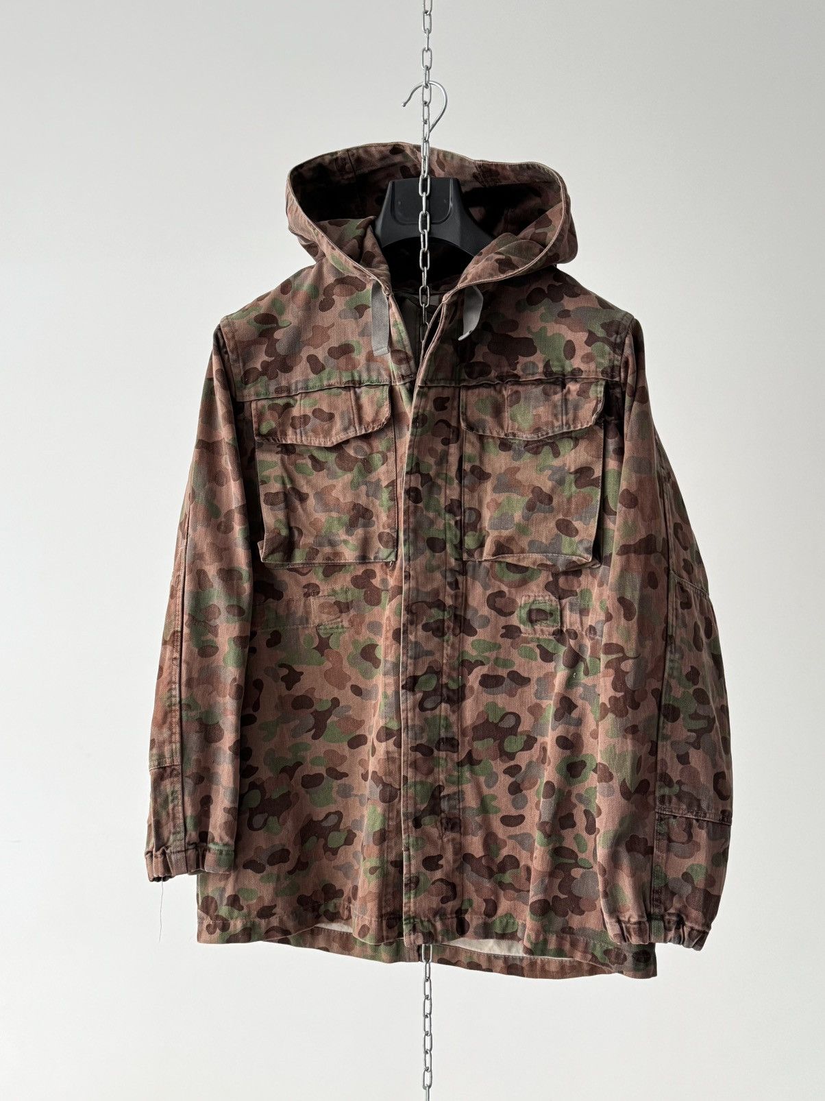 Vintage 1960s Vintage Austrian Army Pea Dot Camo Jacket Size US M / EU 48-50 / 2 - 4 Thumbnail