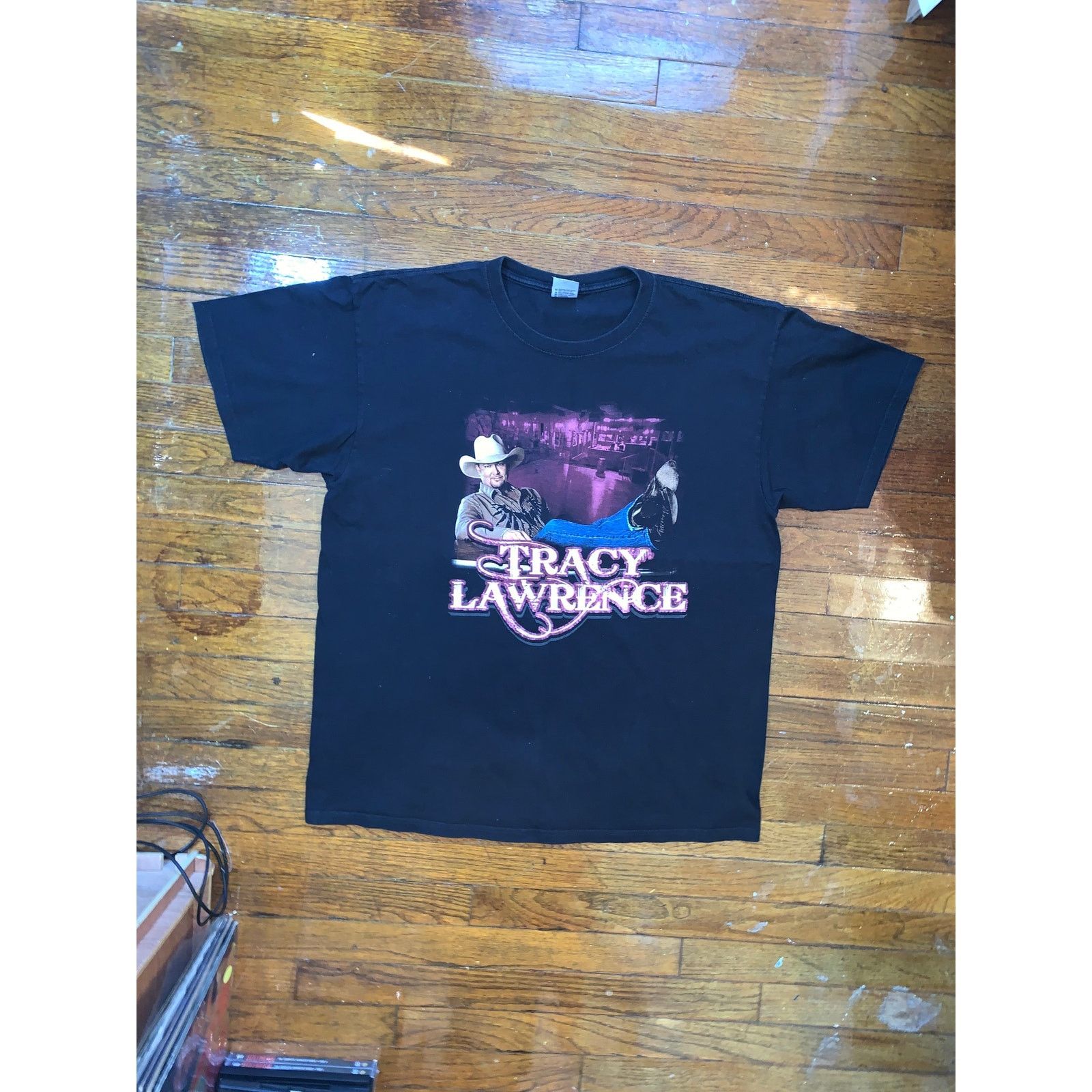 Anvil Tracy Lawrence Tour T Shirt XL Black Country Concert Tee Size US XL / EU 56 / 4 - 4 Thumbnail