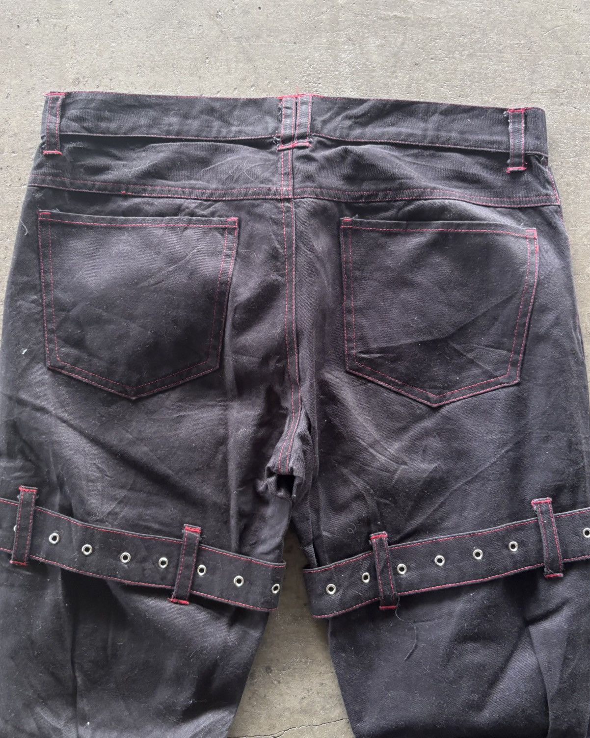 If Six Was Nine × Japanese Brand × Le Grande Bleu (L.G.B.) 🔥INSANE Punk Gothic Studded Poem Pants Size US 32 / EU 48 - 7 Thumbnail