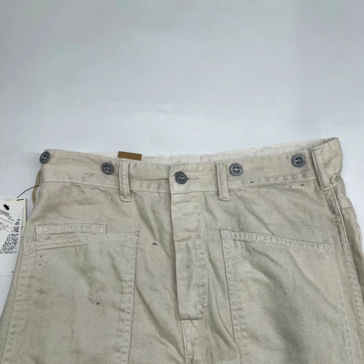 Ralph Lauren RRL Ralph Lauren Carpenter Pants Size 30×30 Ivory Engineer Fit Repaired Men's Size US 30 / EU 46 - 7 Thumbnail