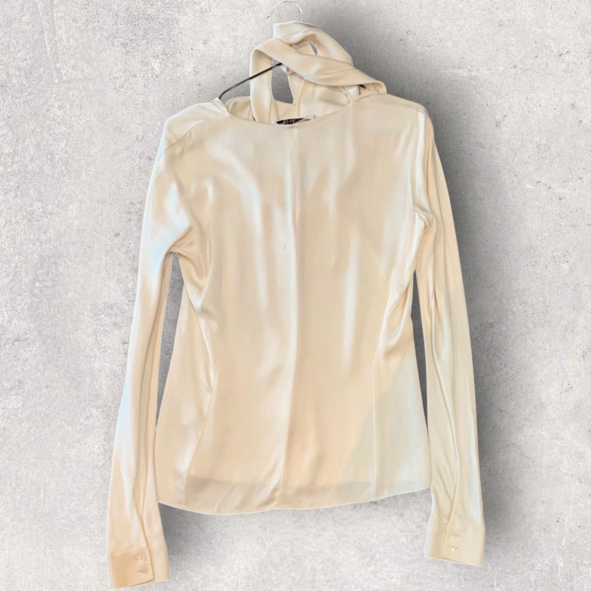 Dior Fall16 Tie Collar Silk Top Size S / US 4 / IT 40 - 2 Thumbnail