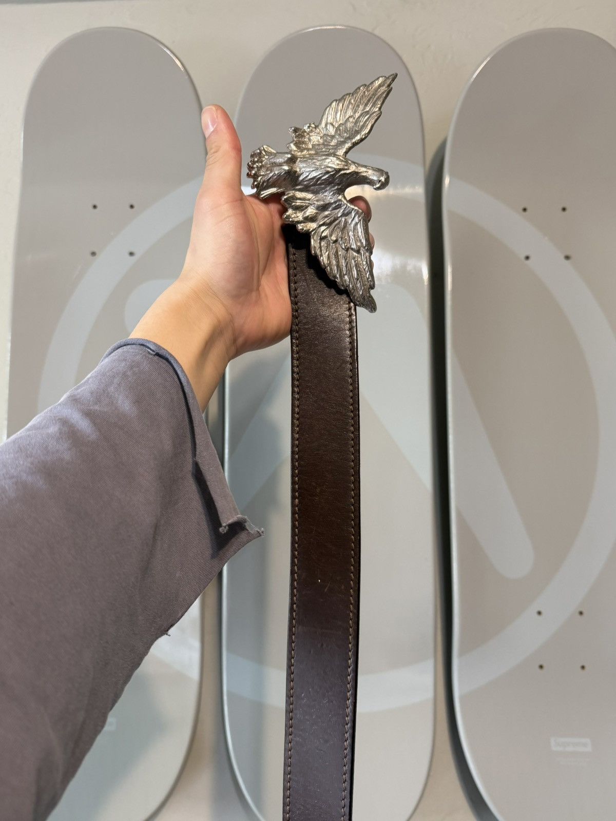 Dior Dior homme AW05 Silver Eagle Belt Size 32 - 2 Thumbnail