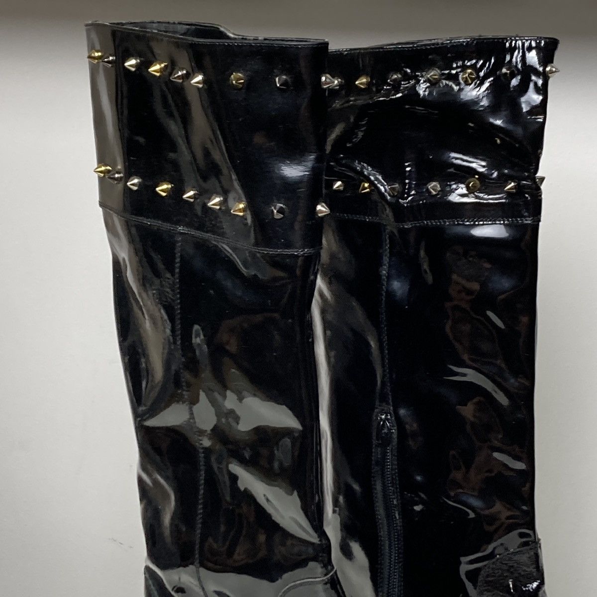 Japanese Brand × Vintage Opium Italian leather boots with spikes Size US 10 / IT 40 - 2 Thumbnail