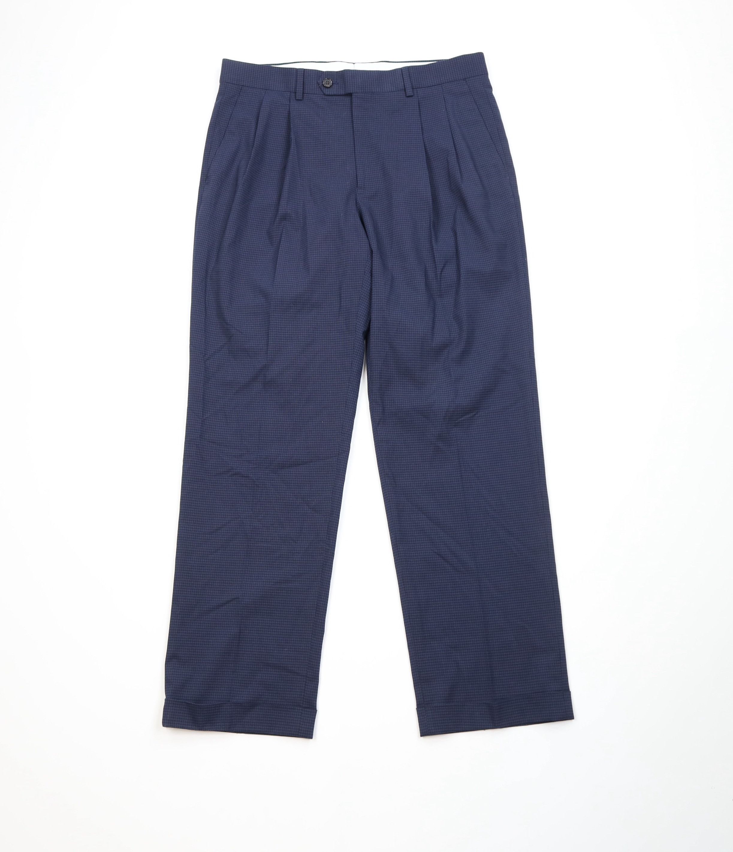 Ralph Lauren Vintage Ralph Lauren Stretch Straight Leg Chino Pants Blue Size US 33 - 1 Thumbnail